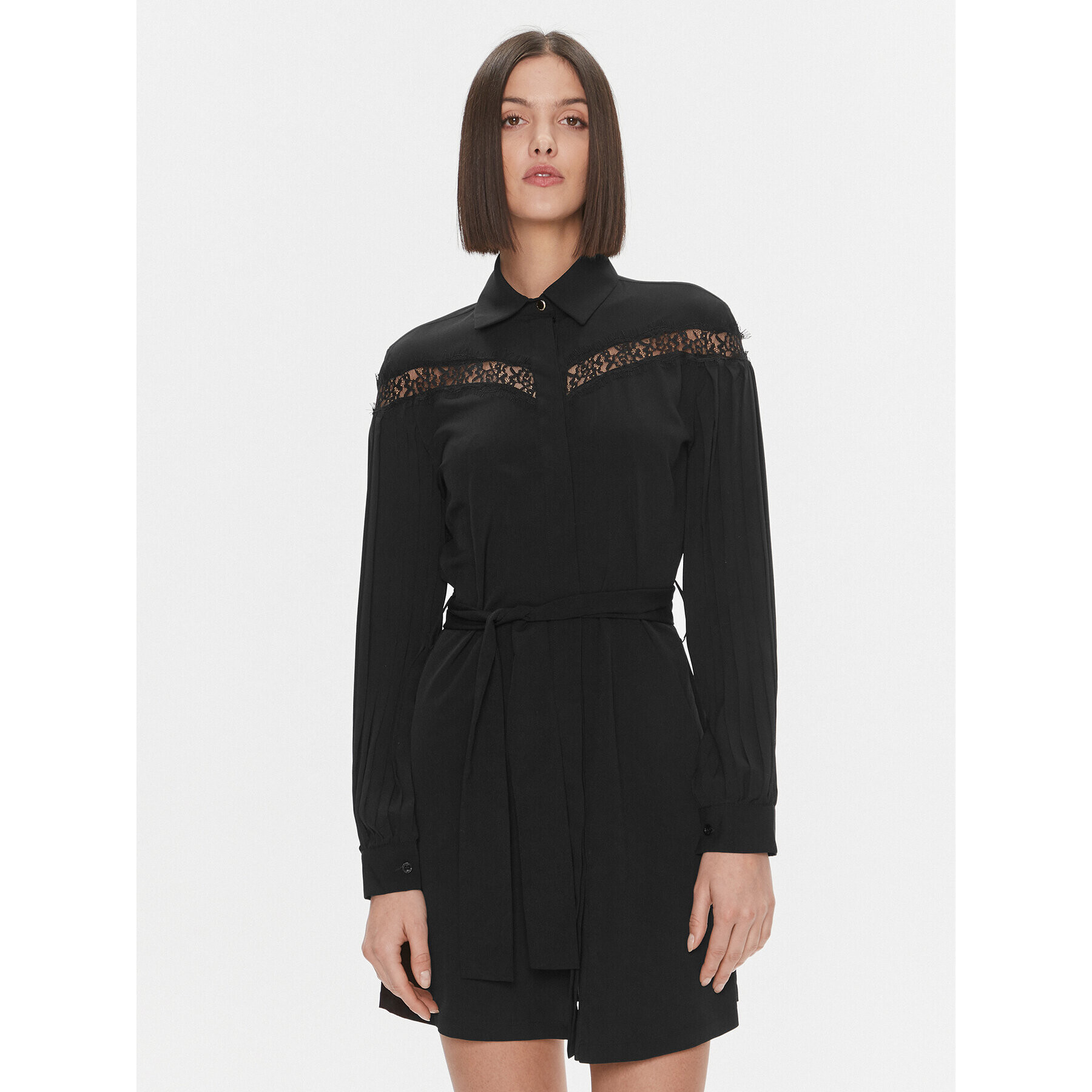 Liu Jo Рокля тип риза MF3136 T9121 Черен Regular Fit - Pepit.bg