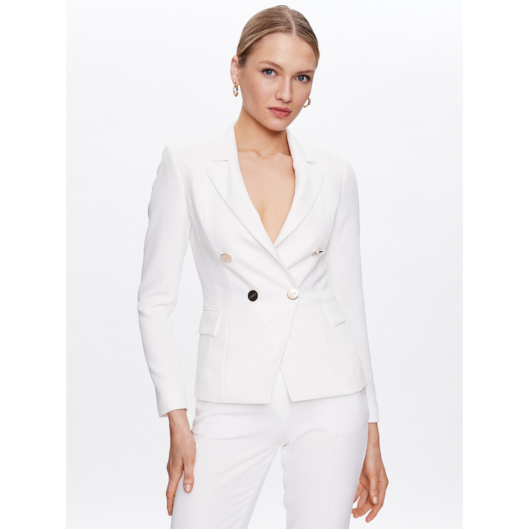 Liu Jo Сако CA3044 T2200 Бял Regular Fit - Pepit.bg