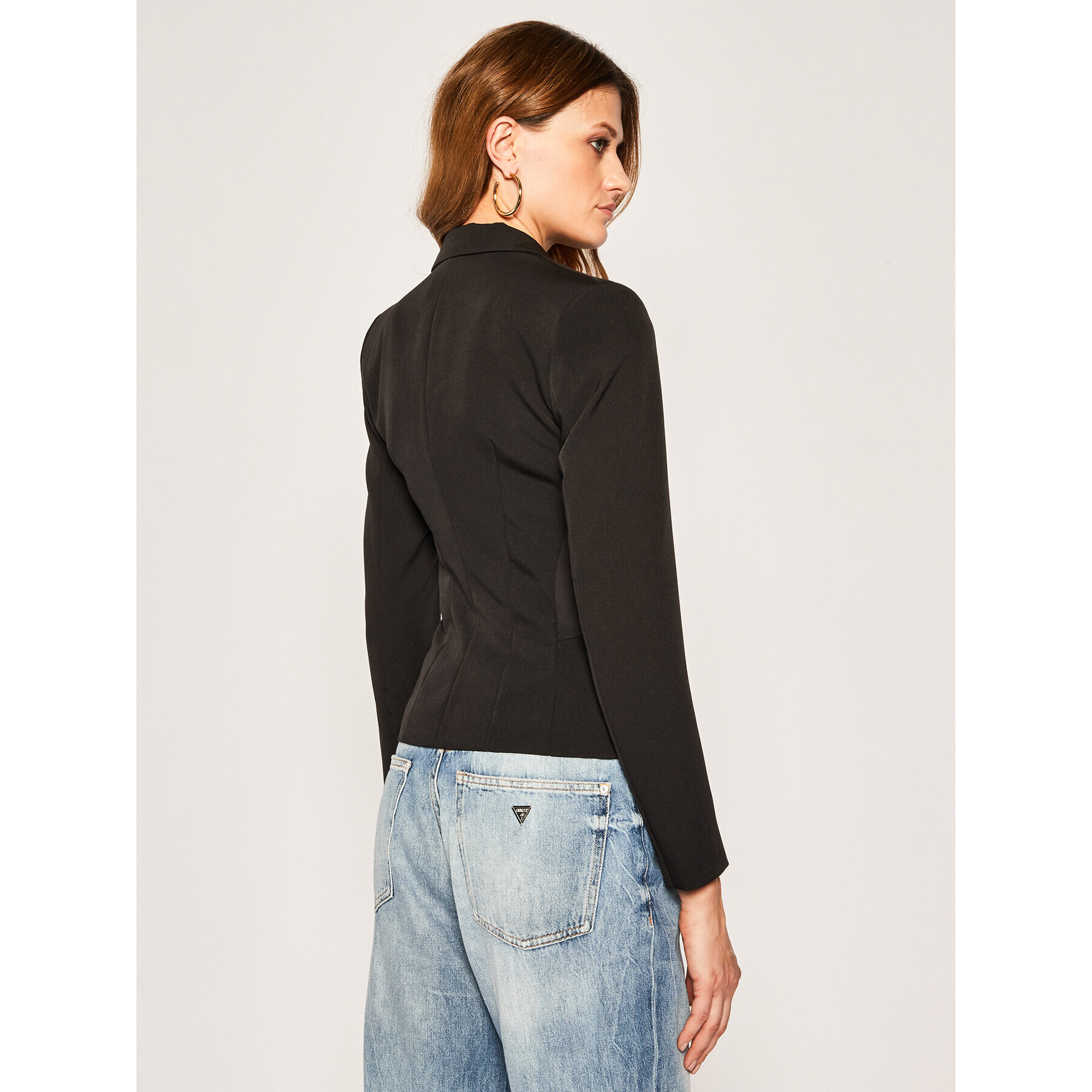 Liu Jo Сако IA0087 T7896 Черен Slim Fit - Pepit.bg