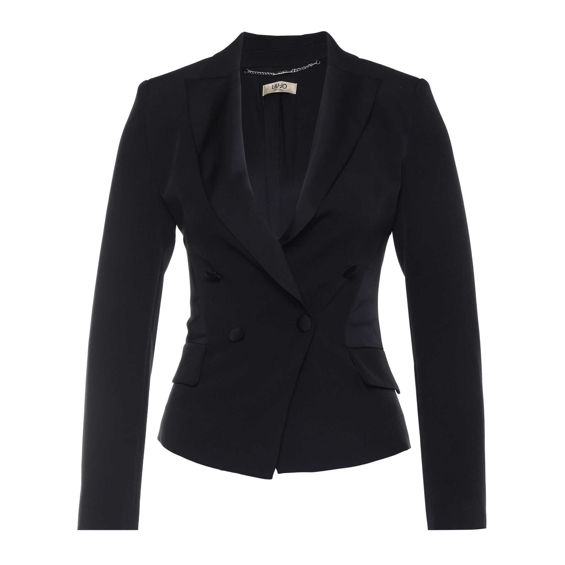 Liu Jo Сако IA0087 T7896 Черен Slim Fit - Pepit.bg