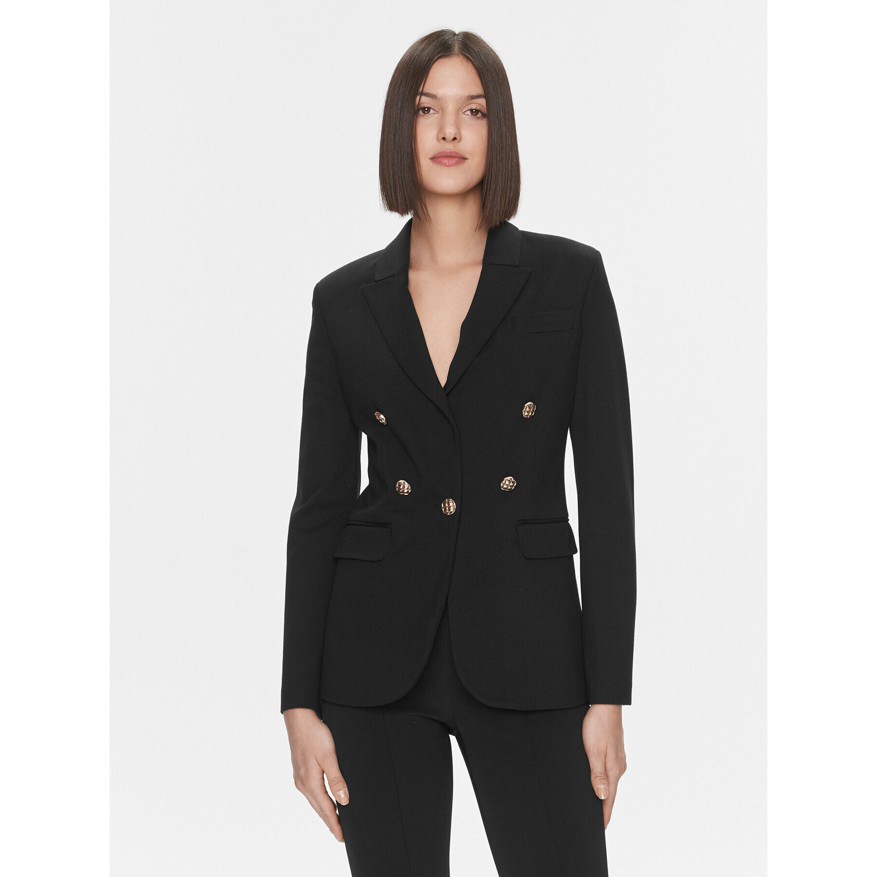 Liu Jo Сако MF3101 J9189 Черен Slim Fit - Pepit.bg