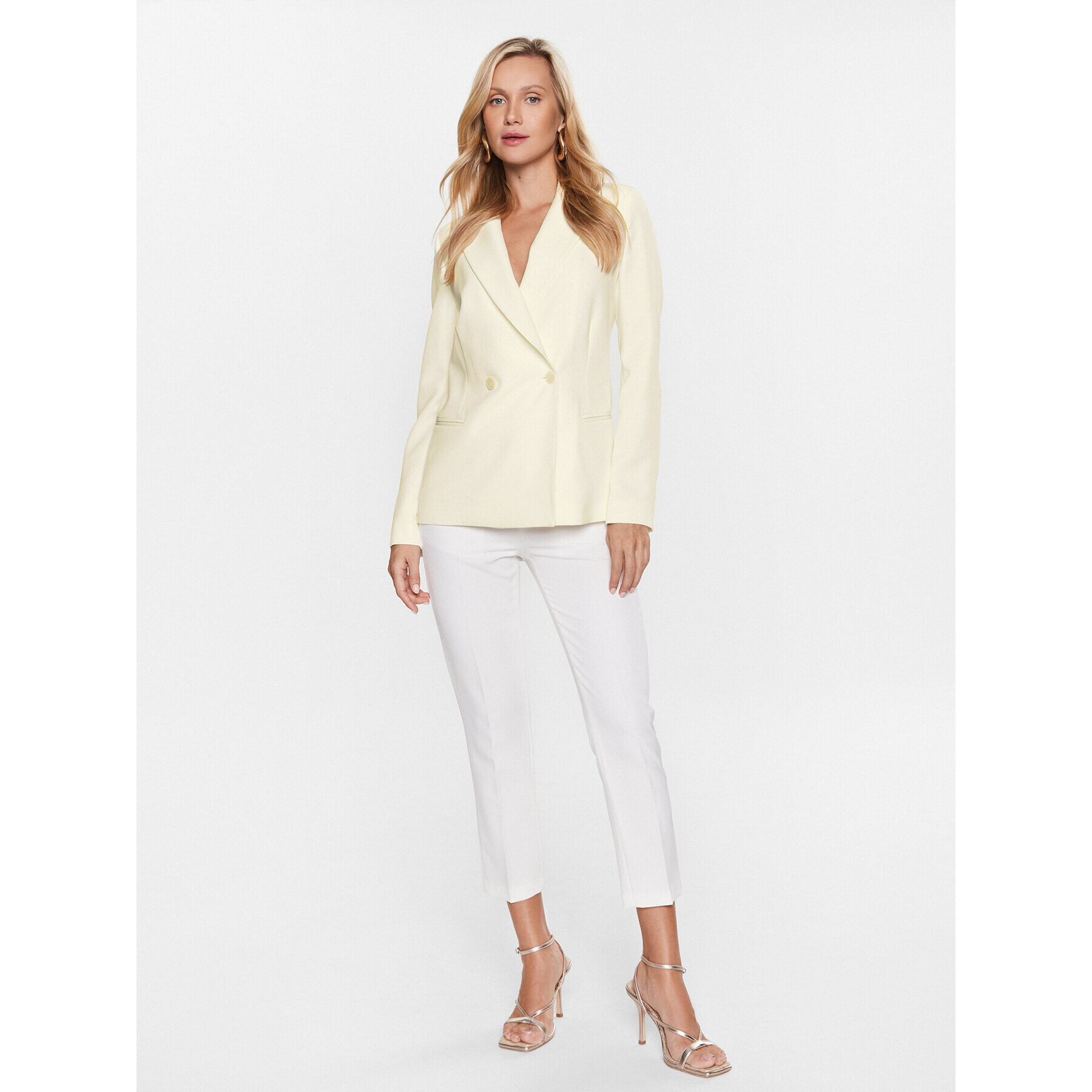 Liu Jo Сако WA3433 T7896 Екрю Regular Fit - Pepit.bg