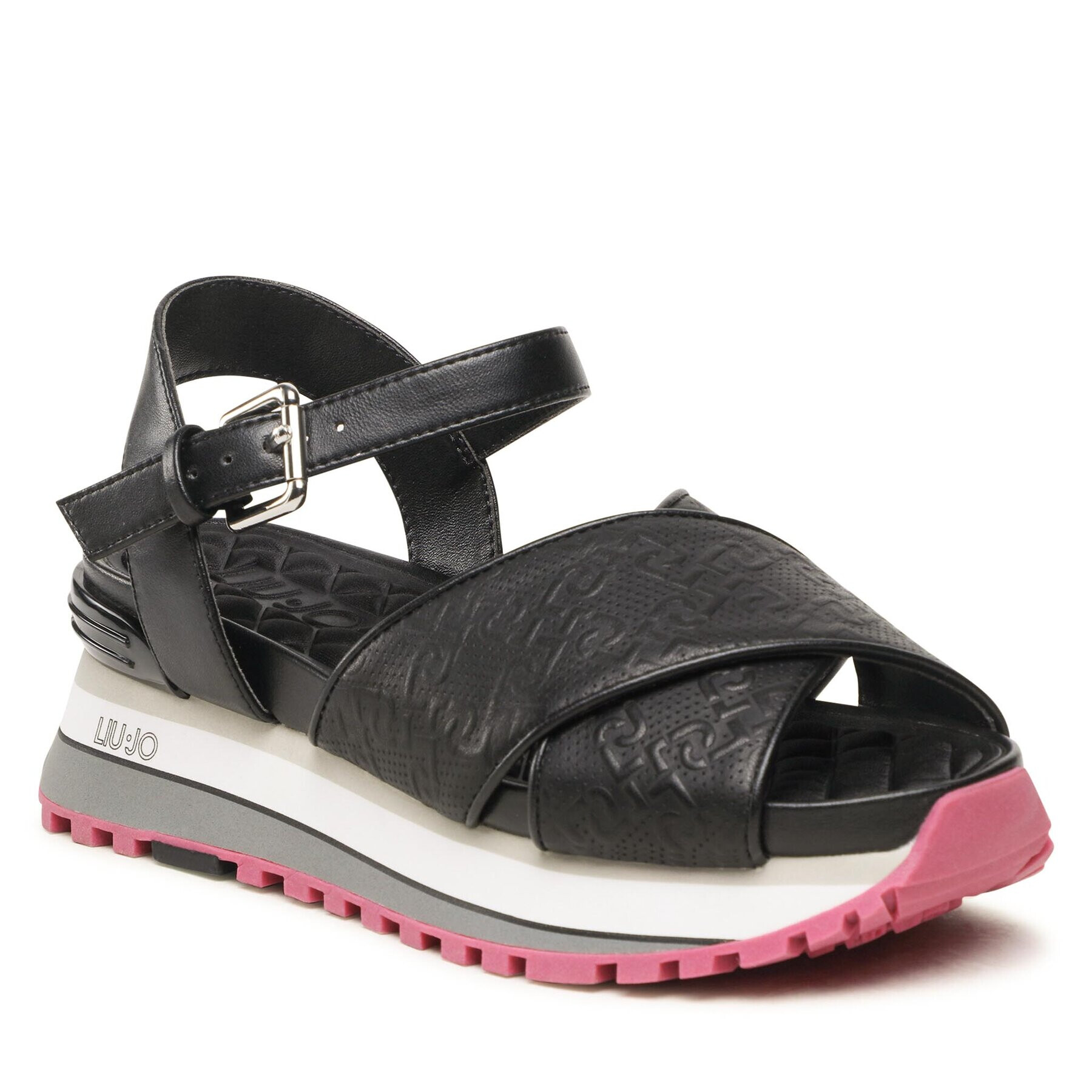 Liu Jo Сандали Maxi Wonder 11 BA3163 PX298 Черен - Pepit.bg