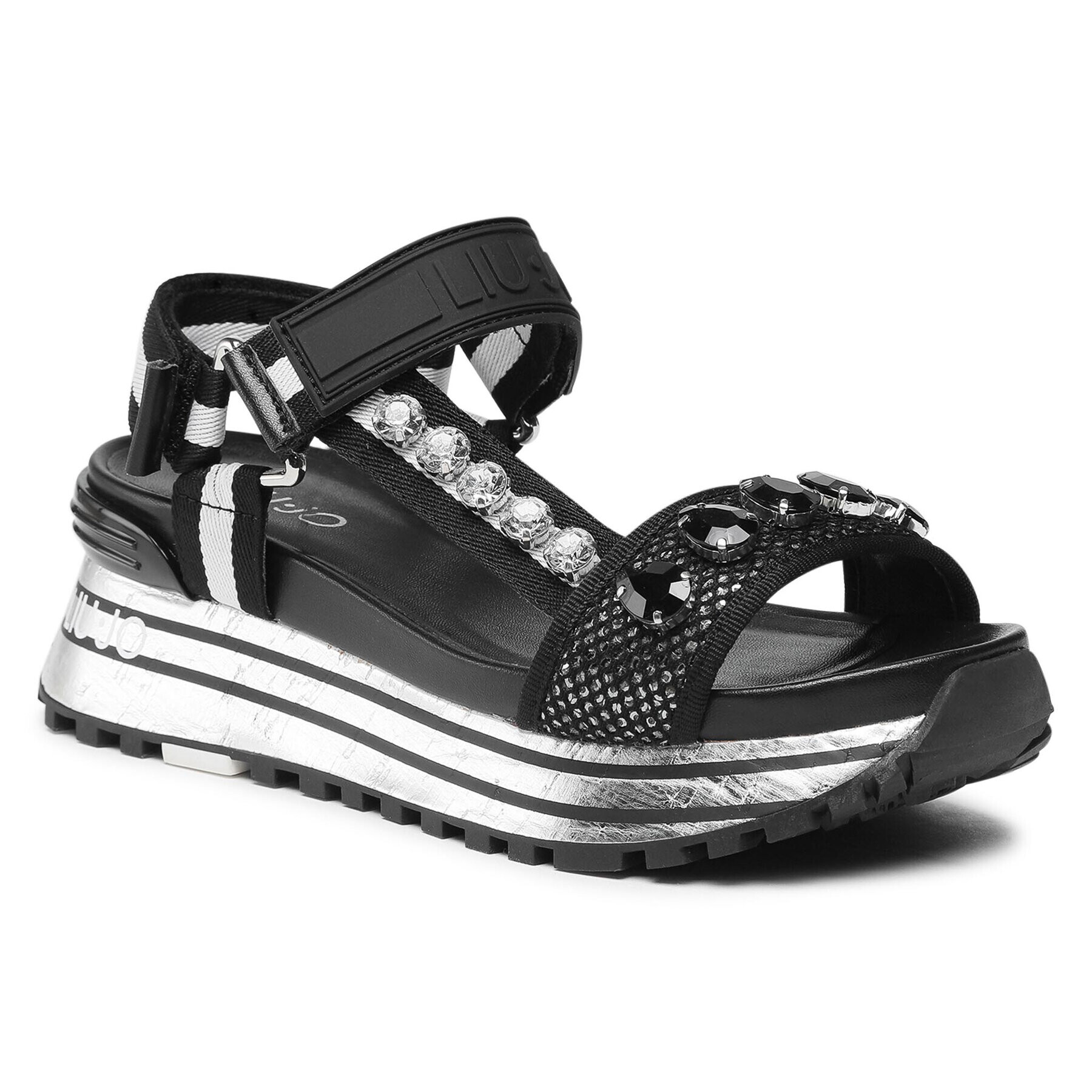 Liu Jo Сандали Maxi Wonder Sandal 10 BA1079 TX178 Черен - Pepit.bg