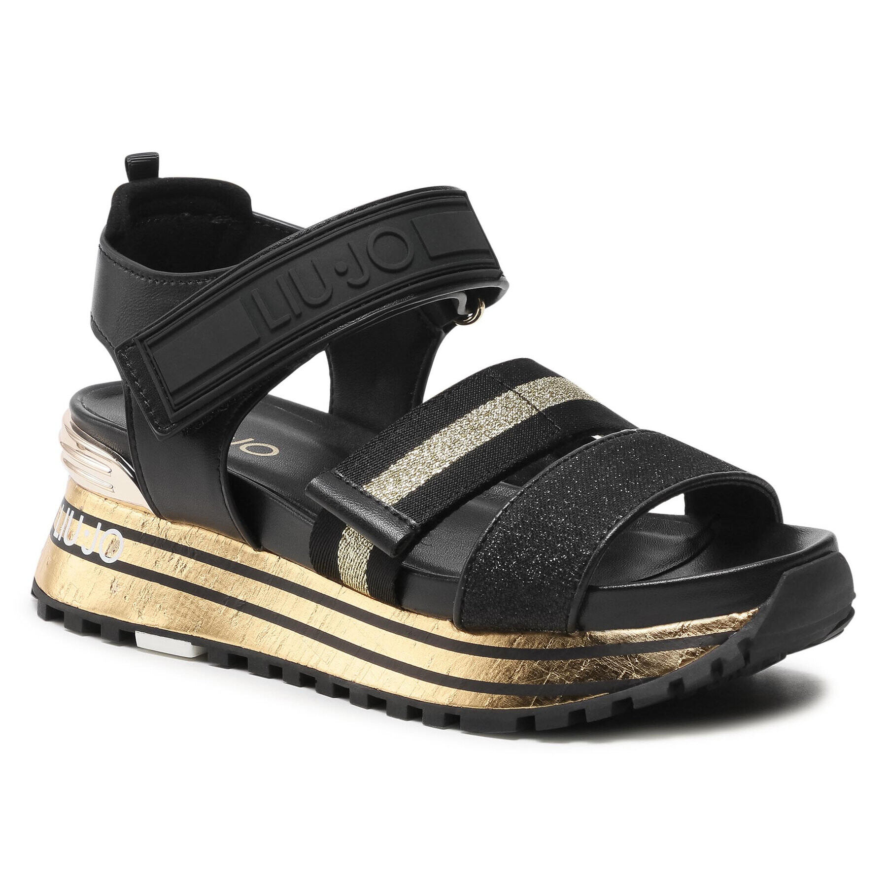 Liu Jo Сандали Maxi Wonder Sandal 7 BA1073 TX116 Черен - Pepit.bg