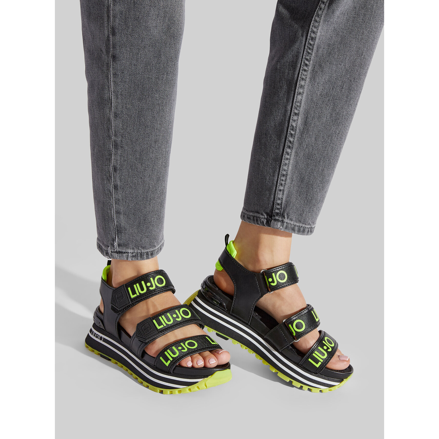 Liu Jo Сандали Maxi Wonder Sandal 7 BA2145 TX121 Черен - Pepit.bg