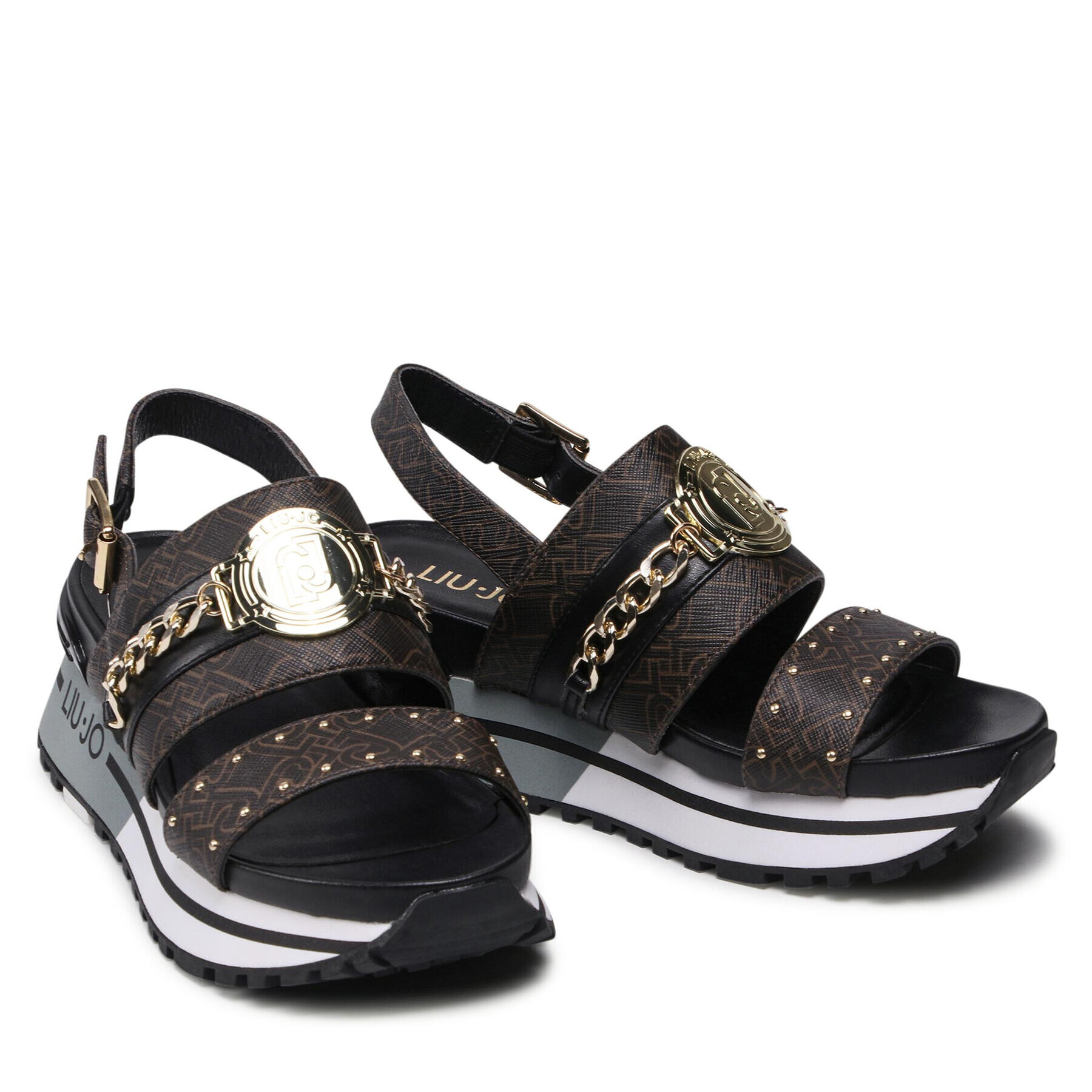 Liu Jo Сандали Maxi Wonder Sandal 8 BA2149 EX057 Кафяв - Pepit.bg