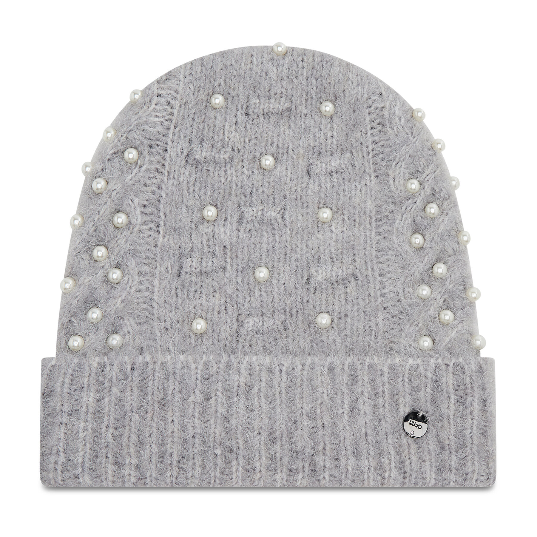 Liu Jo Шапка Beanie Con Perle 3F1024 M0300 Сив - Pepit.bg