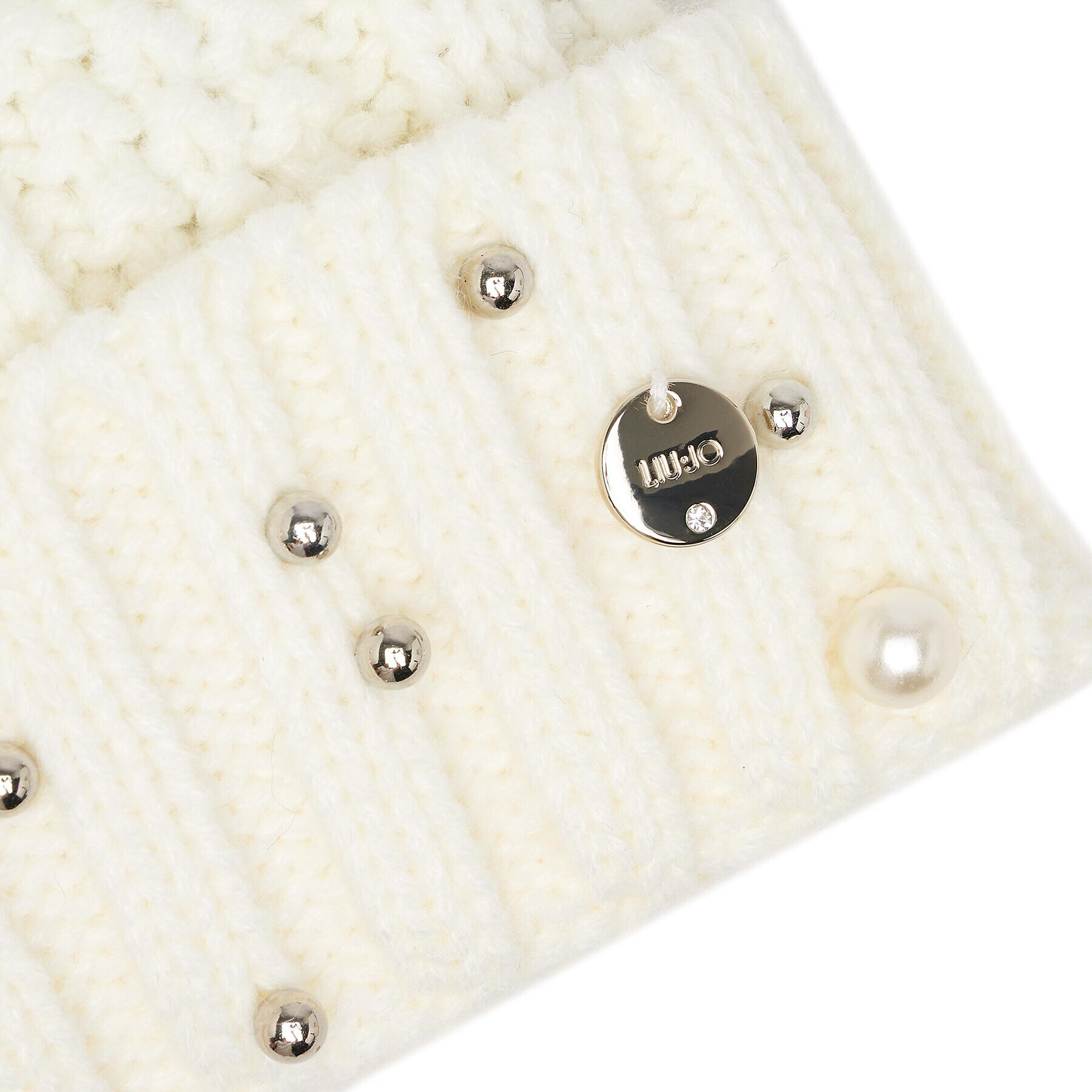Liu Jo Шапка Cappello Con Applica 2F3065 M0300 Бял - Pepit.bg