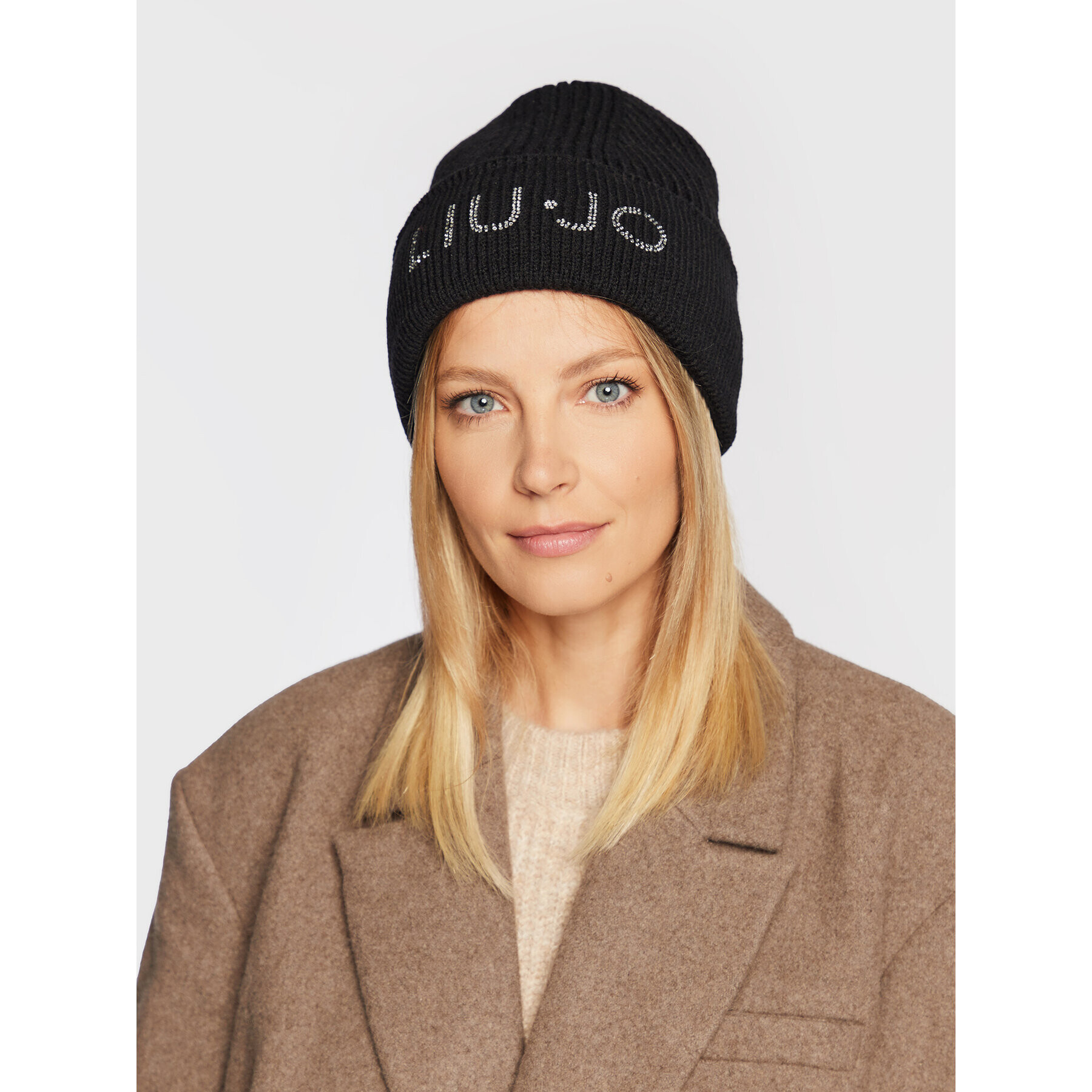 Liu Jo Шапка Strass 3F2103 M0300 Черен - Pepit.bg