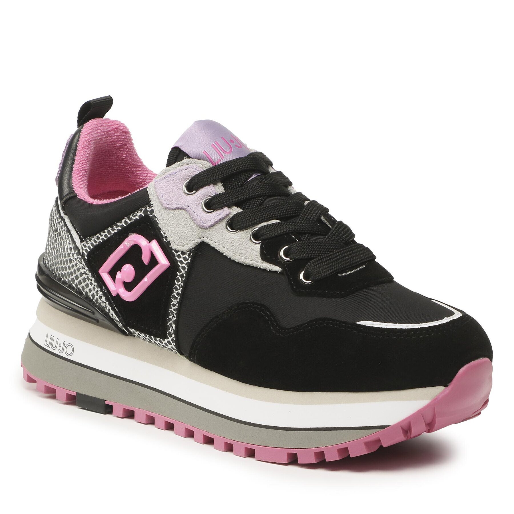 Liu Jo Сникърси Maxi Wonder 01 BA3013 PX347 Черен - Pepit.bg