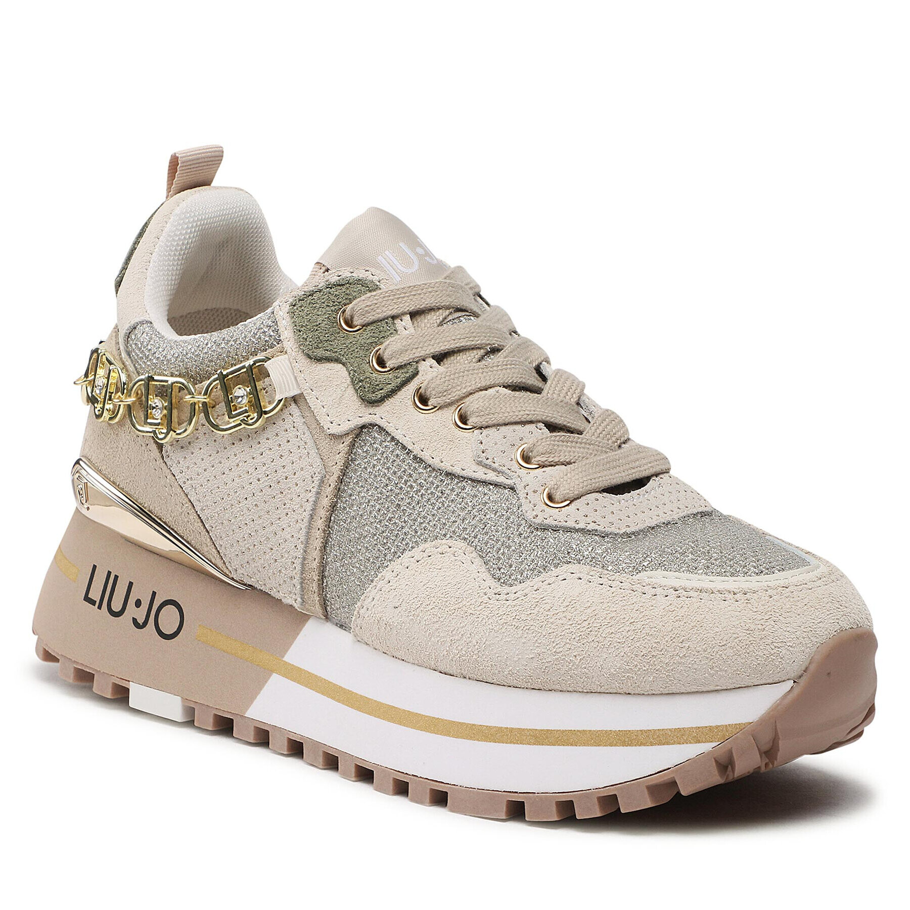 Liu Jo Сникърси Maxi Wonder 01 BF2095 PX239 Бежов - Pepit.bg