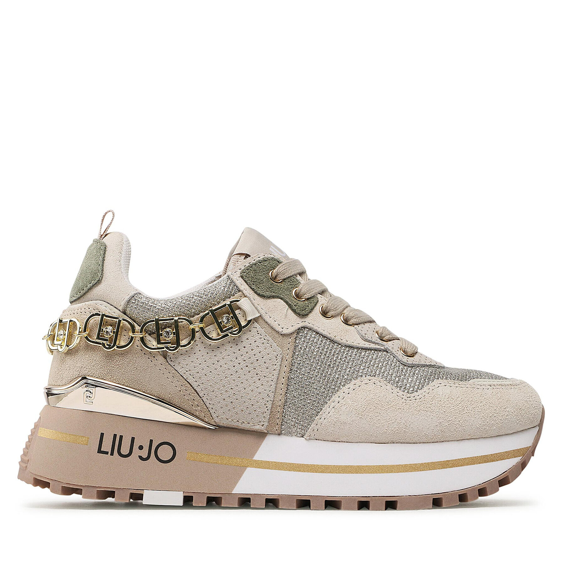 Liu Jo Сникърси Maxi Wonder 01 BF2095 PX239 Бежов - Pepit.bg