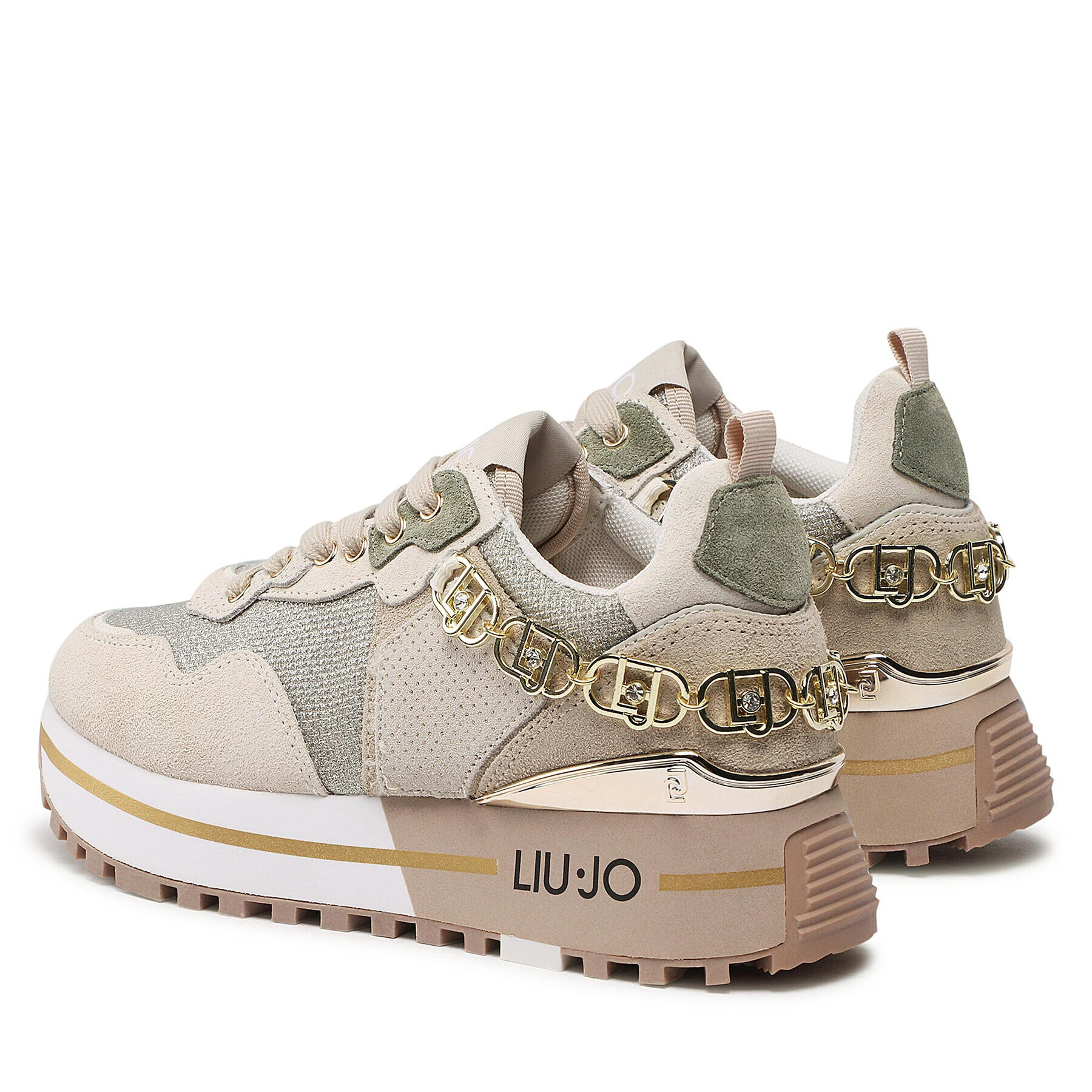 Liu Jo Сникърси Maxi Wonder 01 BF2095 PX239 Бежов - Pepit.bg