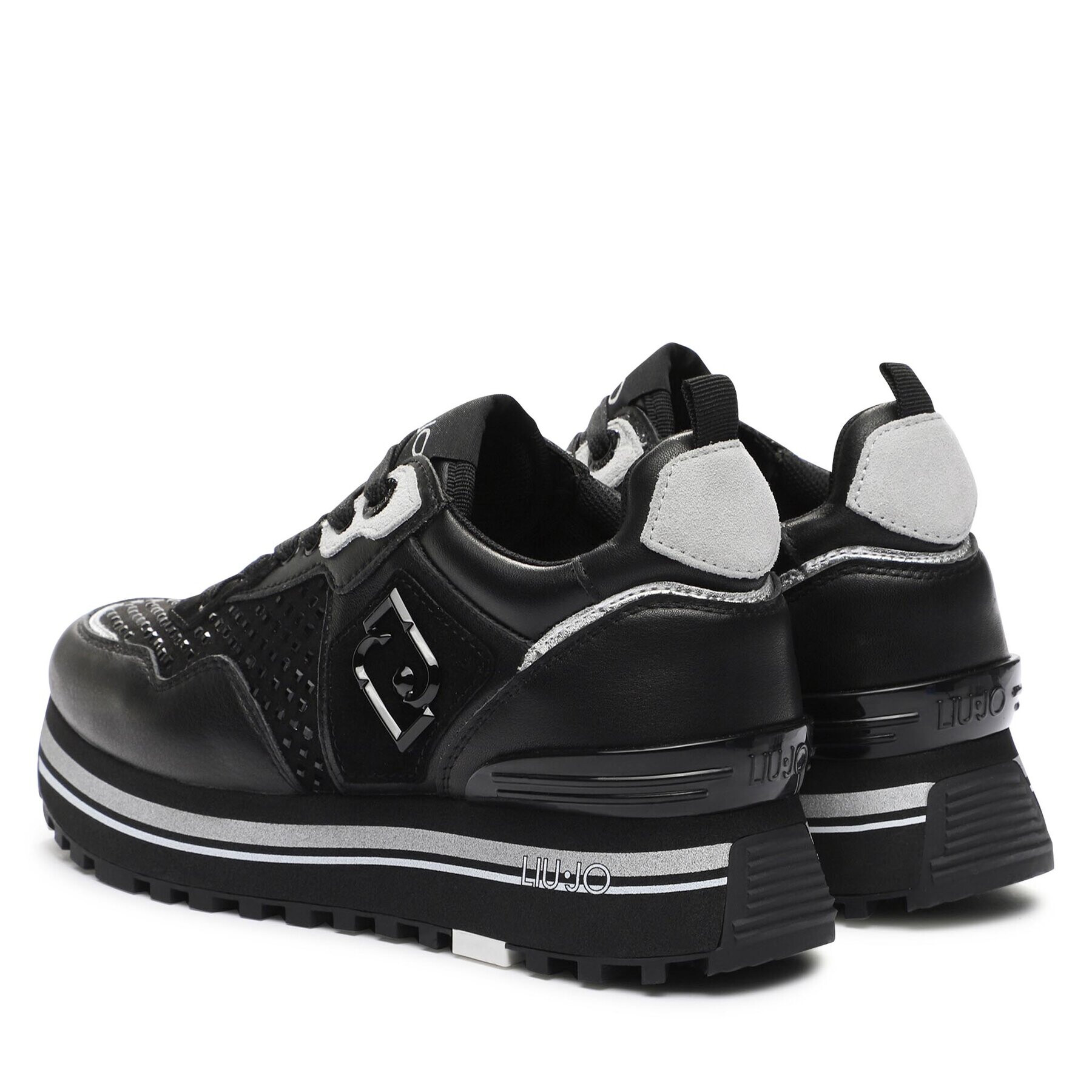 Liu Jo Сникърси Maxi Wonder 01 BF3003 PX262 Черен - Pepit.bg