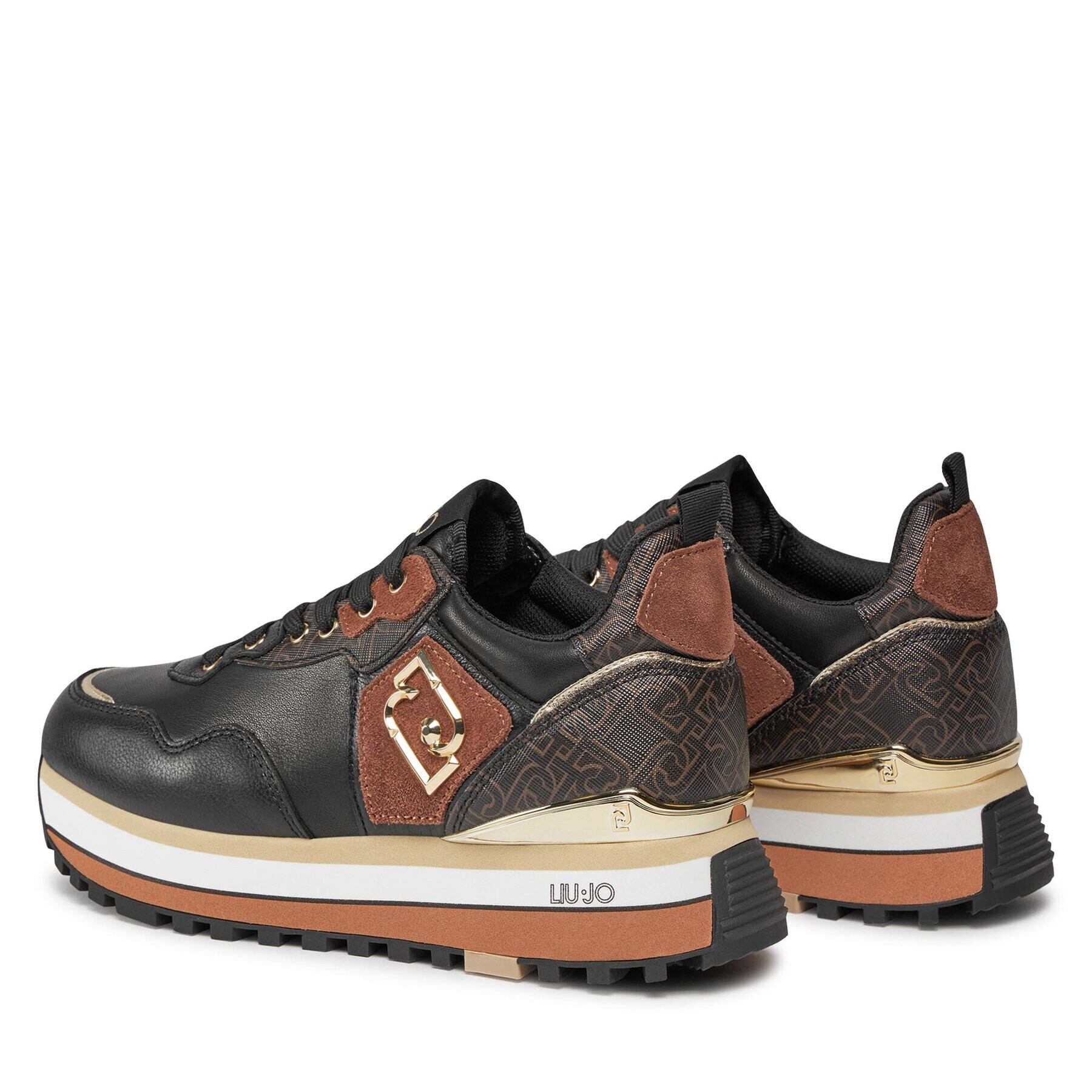 Liu Jo Сникърси Maxi Wonder 01 BF3003 PX393 Черен - Pepit.bg