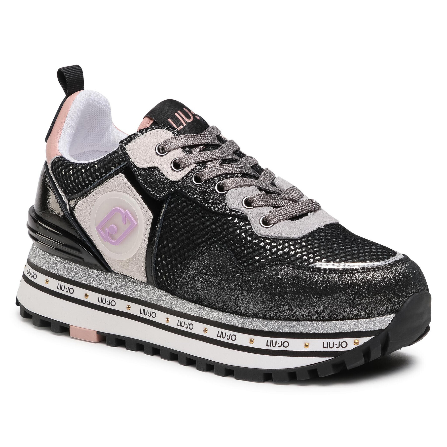 Liu Jo Сникърси Maxi Wonder 1 BA1057 TX085 Черен - Pepit.bg