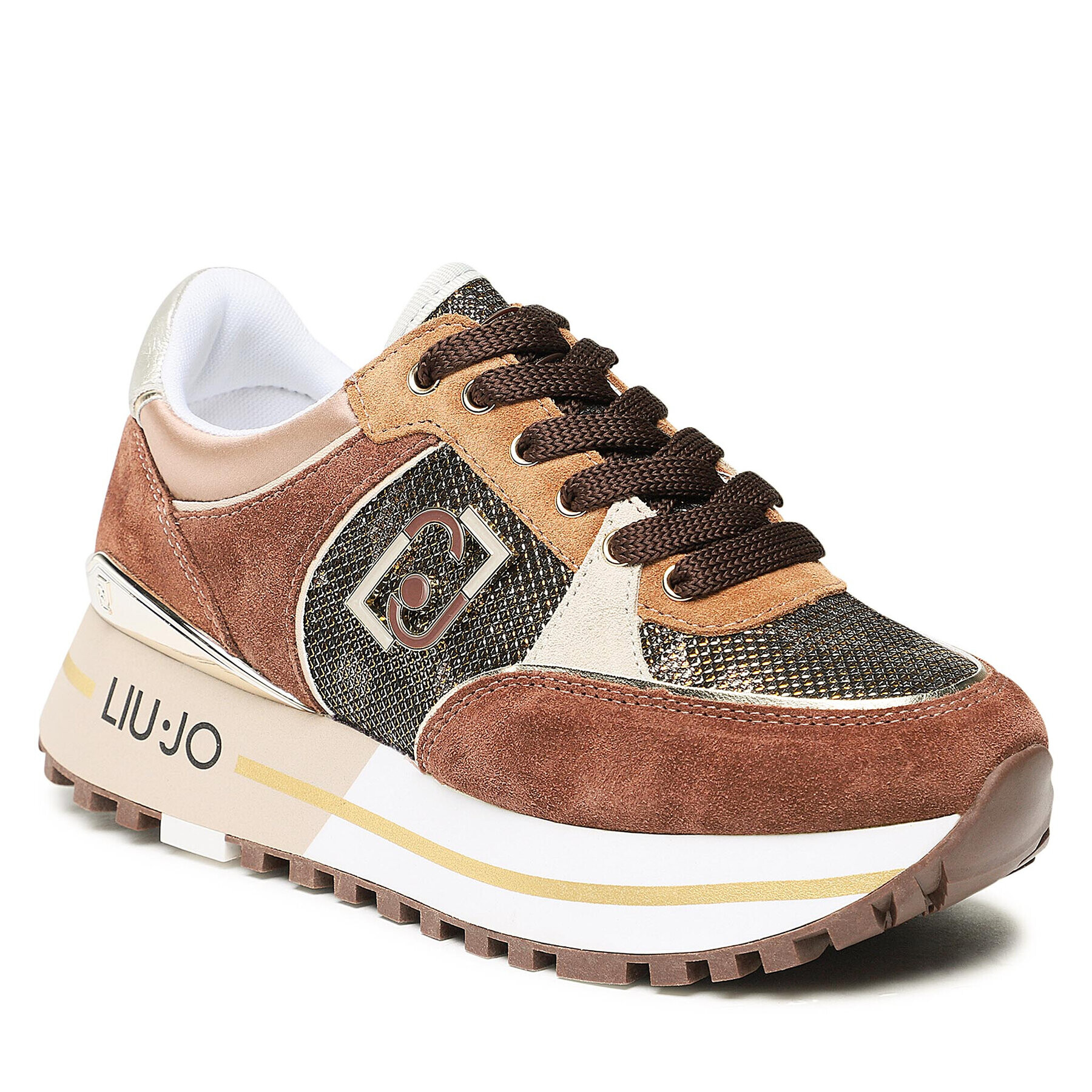Liu Jo Сникърси Maxi Wonder 20 BF2097 PX255 Кафяв - Pepit.bg