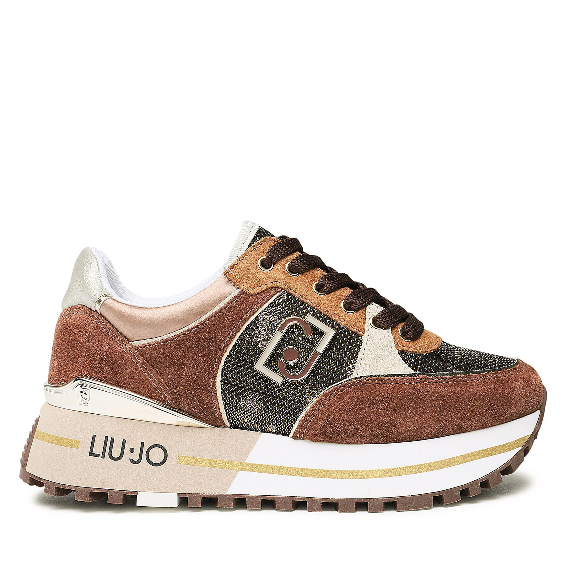 Liu Jo Сникърси Maxi Wonder 20 BF2097 PX255 Кафяв - Pepit.bg