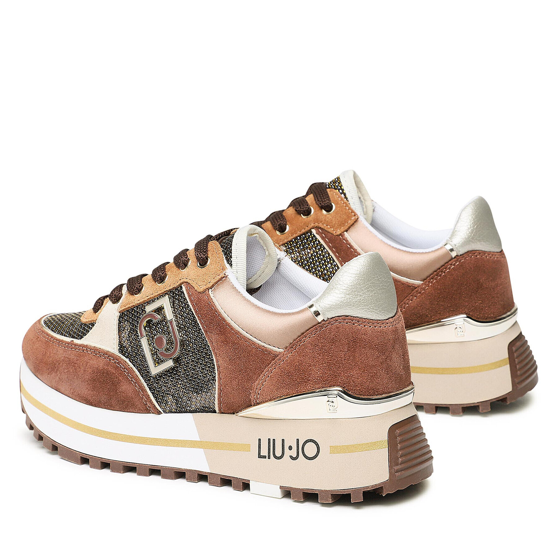 Liu Jo Сникърси Maxi Wonder 20 BF2097 PX255 Кафяв - Pepit.bg