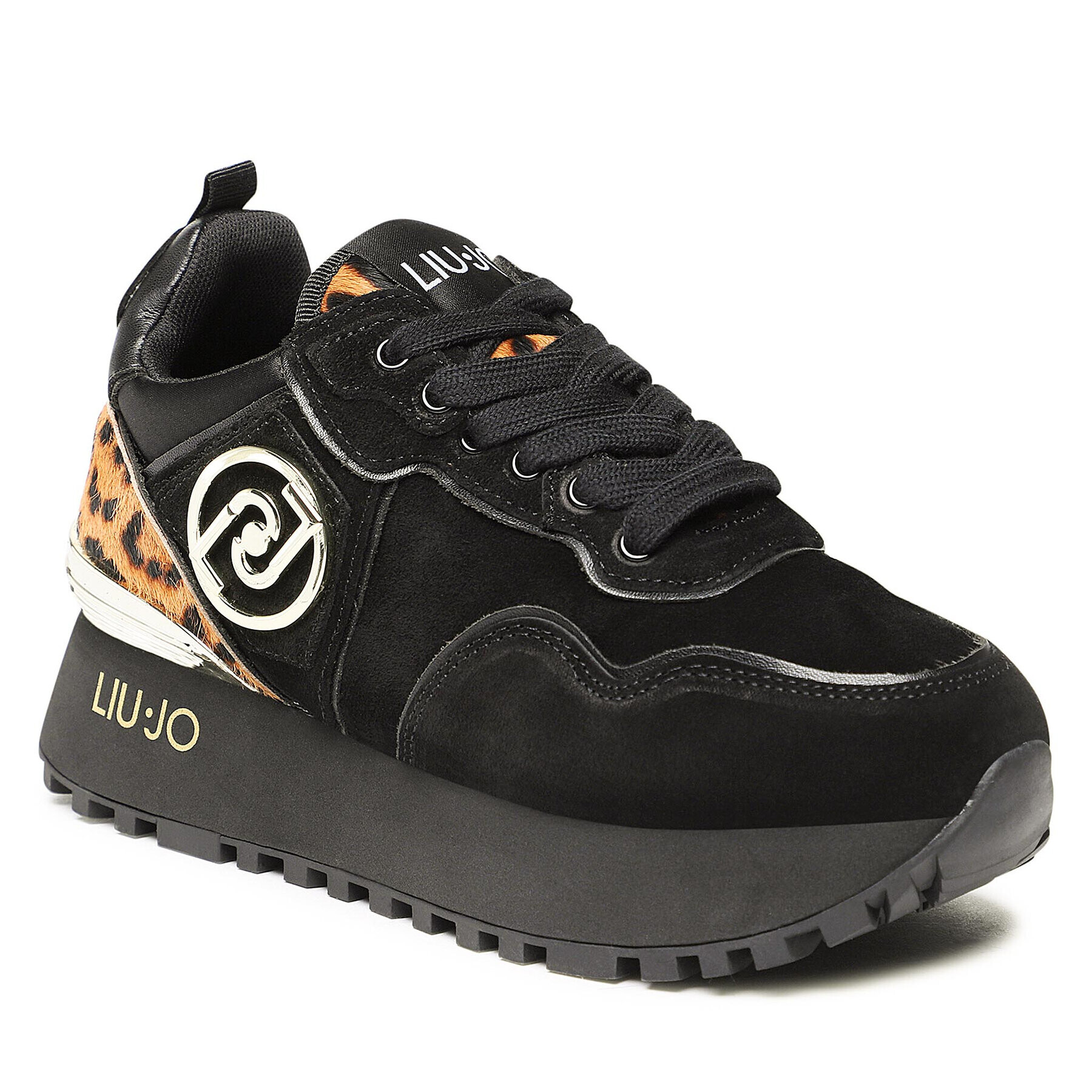 Liu Jo Сникърси Maxi Wonder 24 BF2103 PX194 Черен - Pepit.bg