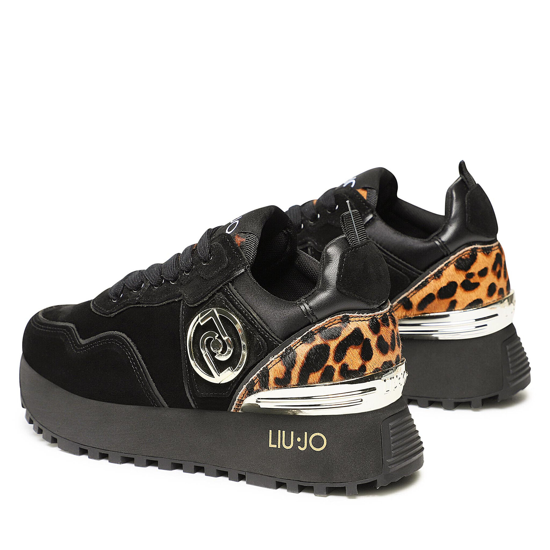 Liu Jo Сникърси Maxi Wonder 24 BF2103 PX194 Черен - Pepit.bg