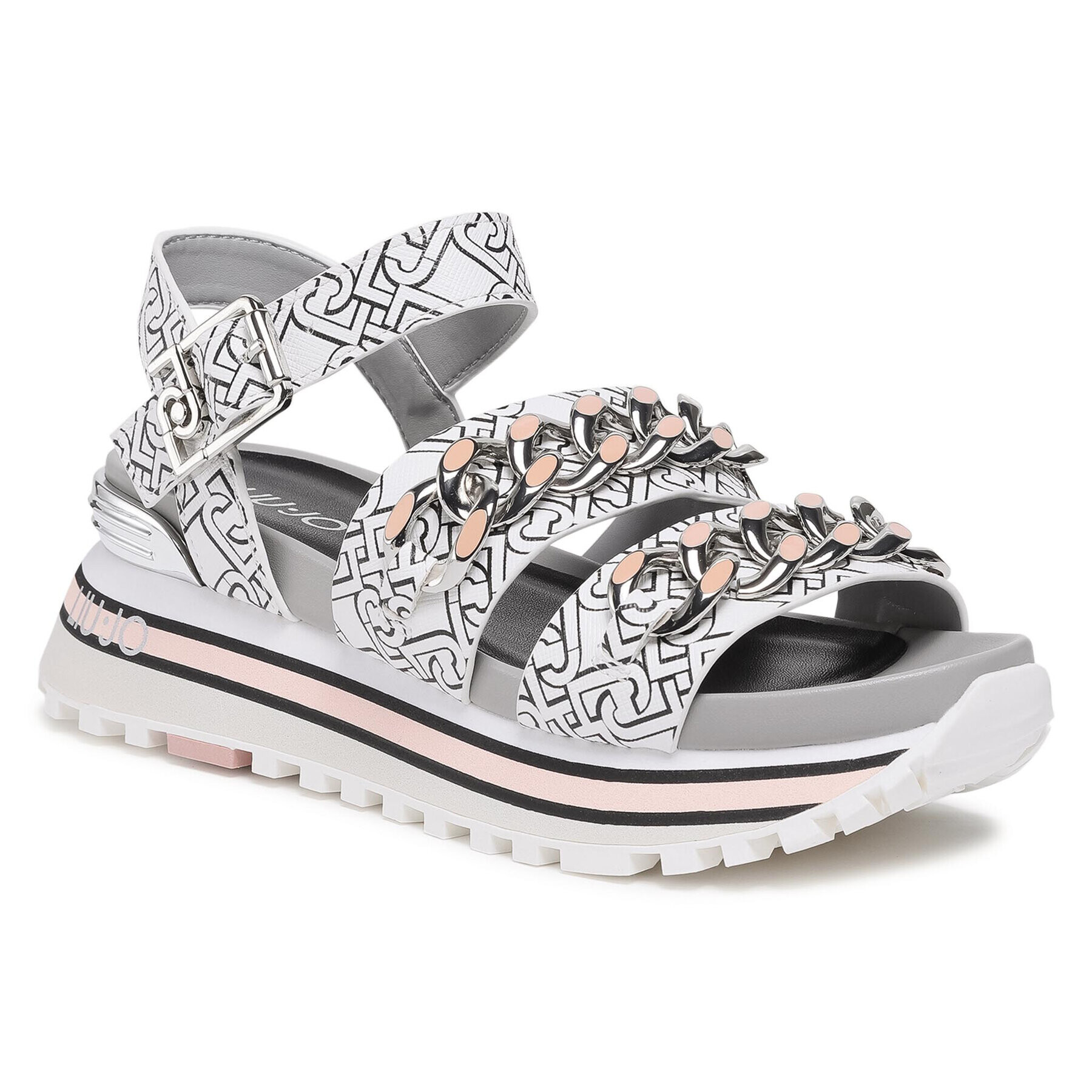 Liu Jo Сникърси Maxi Wonder Sandal 9 BA1077 EX057 Бял - Pepit.bg