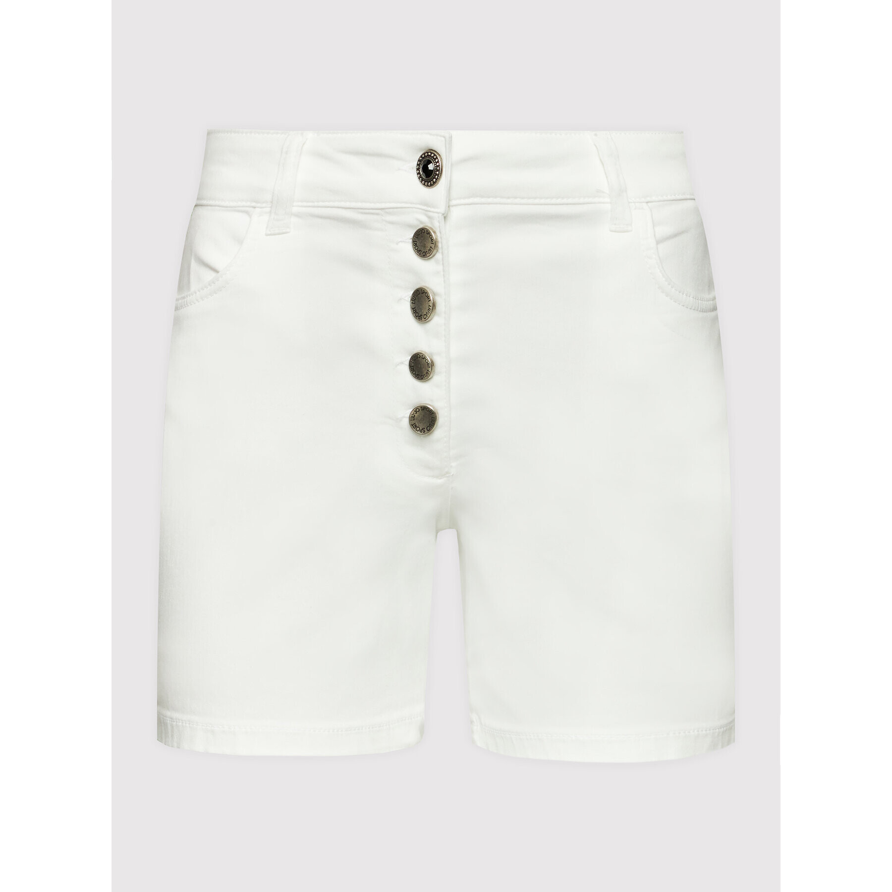 Liu Jo Sport Дънкови шорти TA2222 D4655 Бял Regular Fit - Pepit.bg