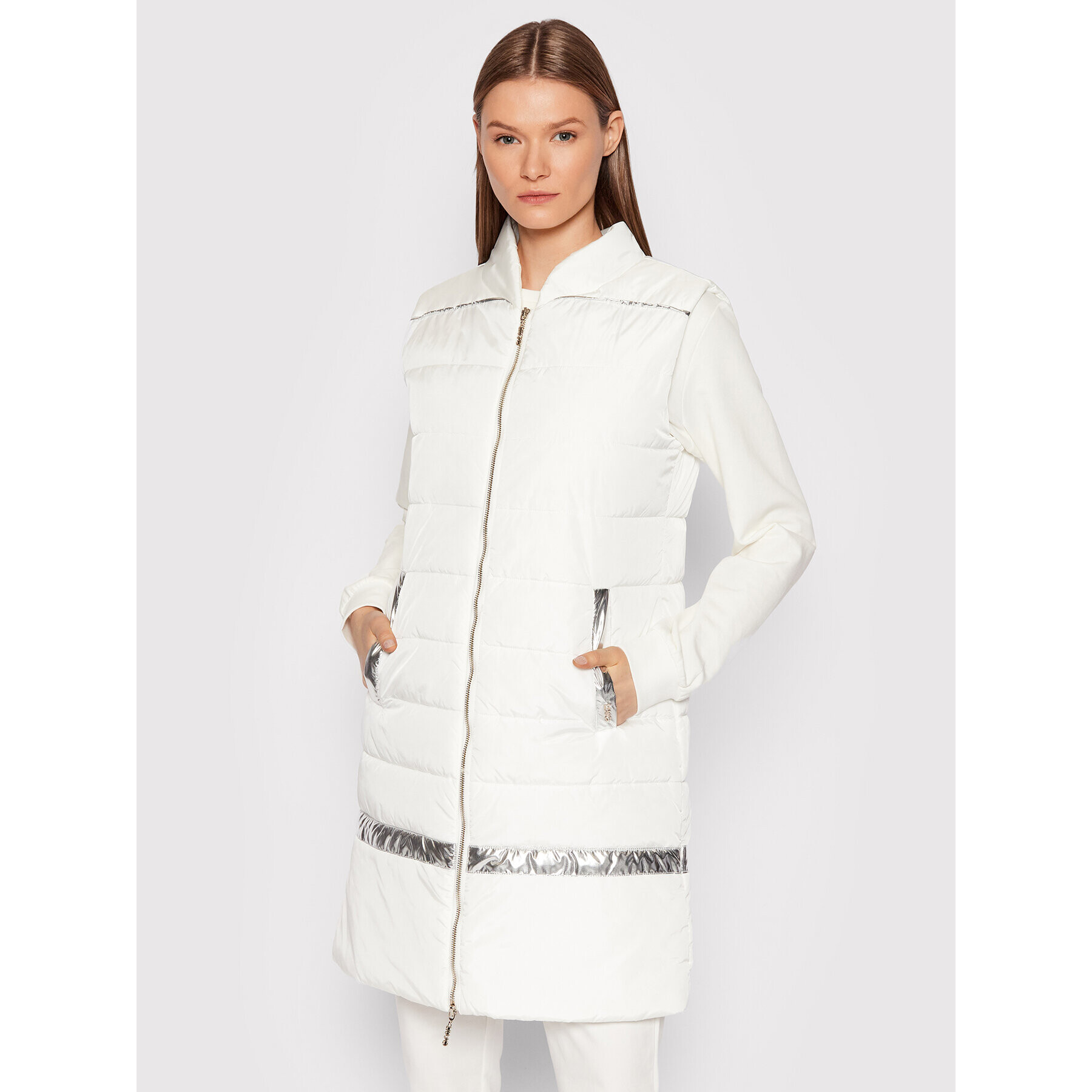 Liu Jo Sport Елек TA2138 T8806 Бял Regular Fit - Pepit.bg