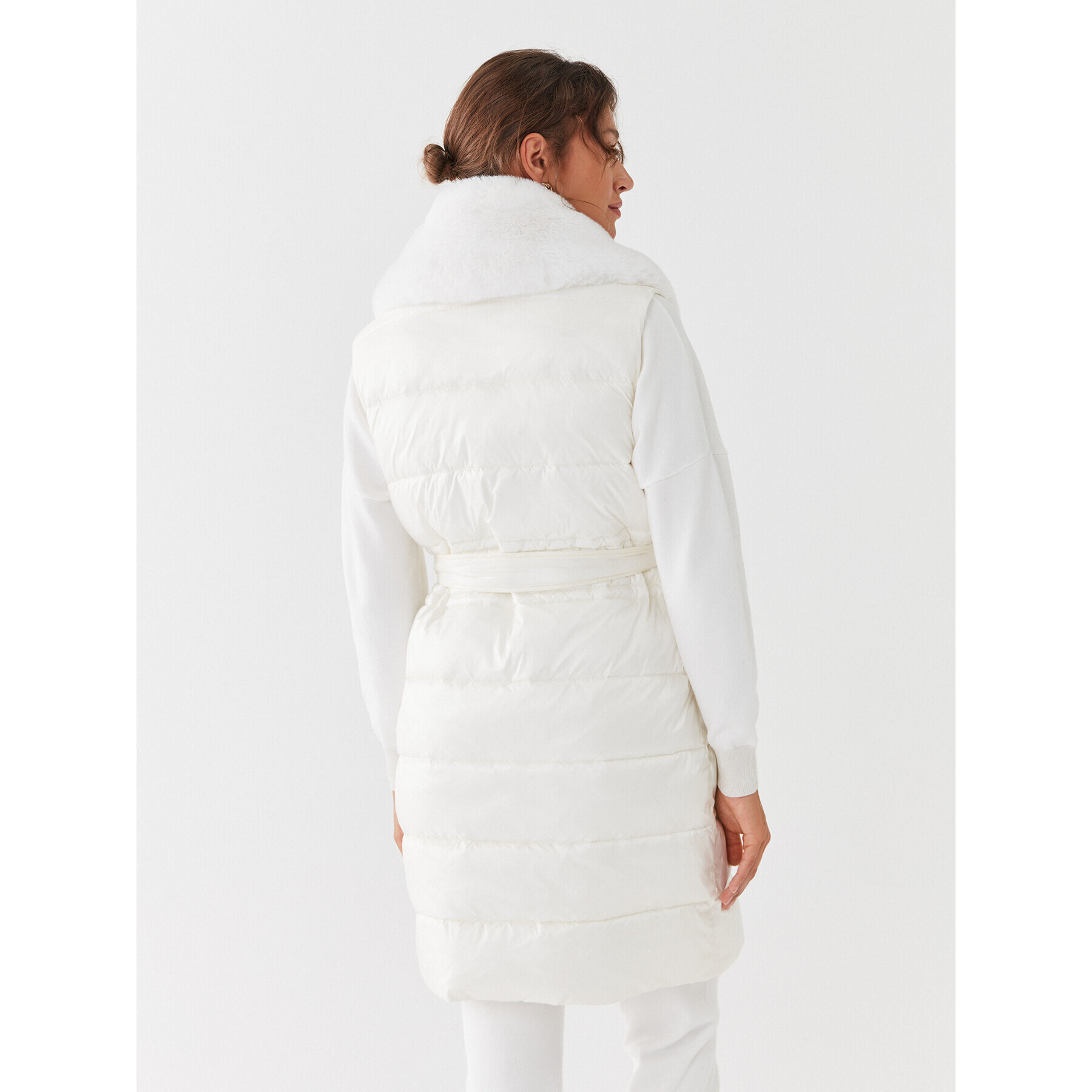 Liu Jo Sport Елек TF3003 T3549 Екрю Regular Fit - Pepit.bg