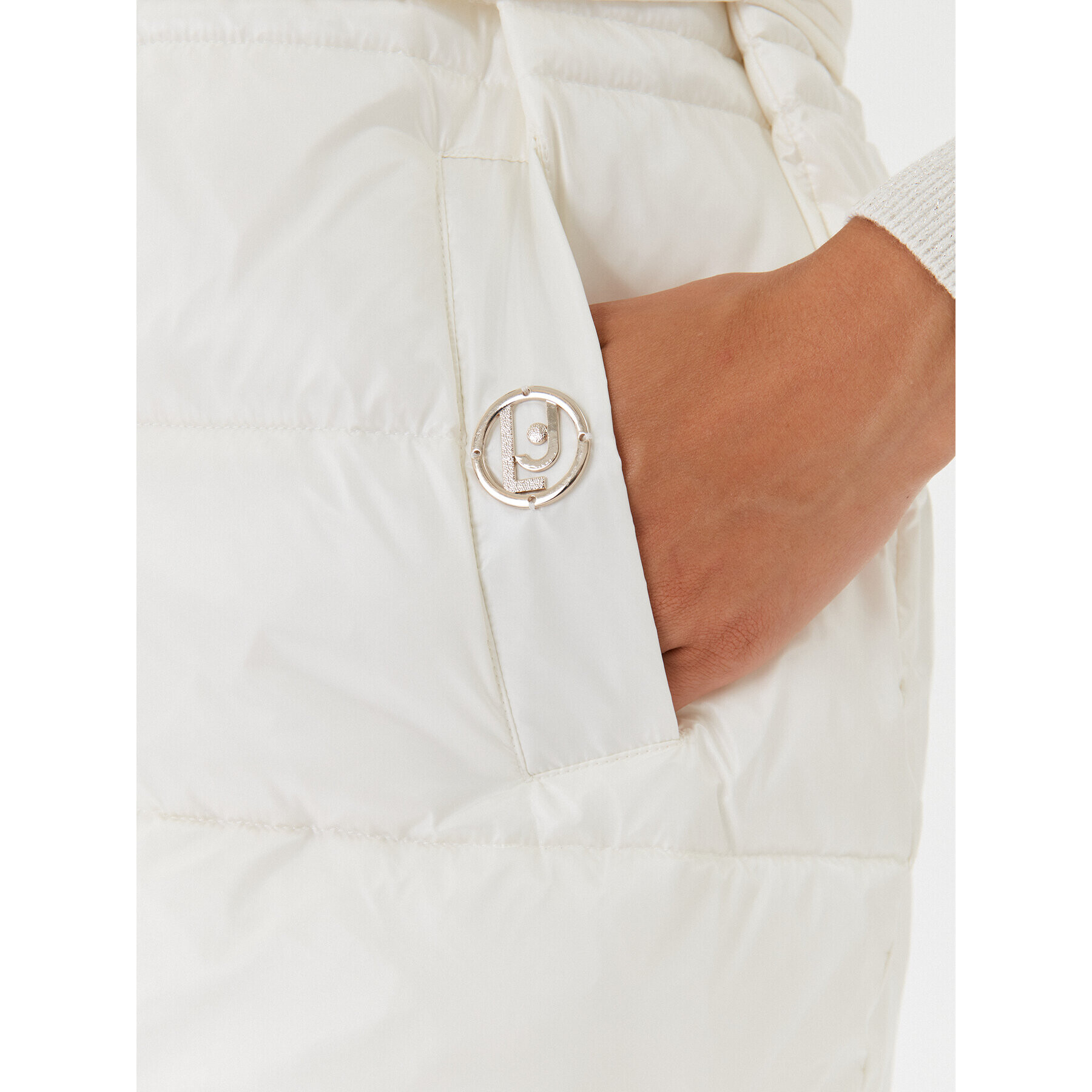 Liu Jo Sport Елек TF3003 T3549 Екрю Regular Fit - Pepit.bg