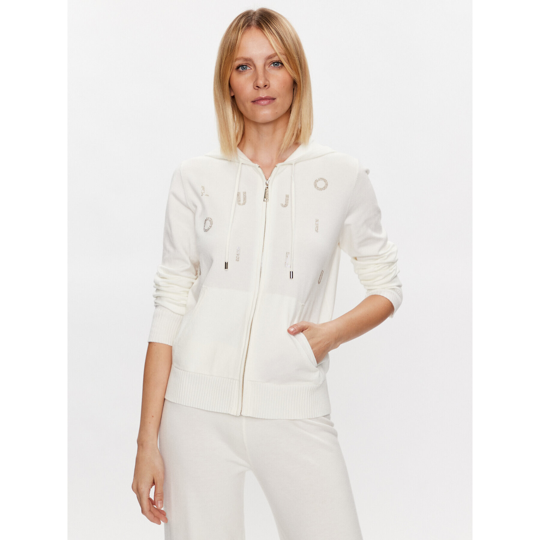 Liu Jo Sport Кардиган TA3052 MS005 Екрю Regular Fit - Pepit.bg