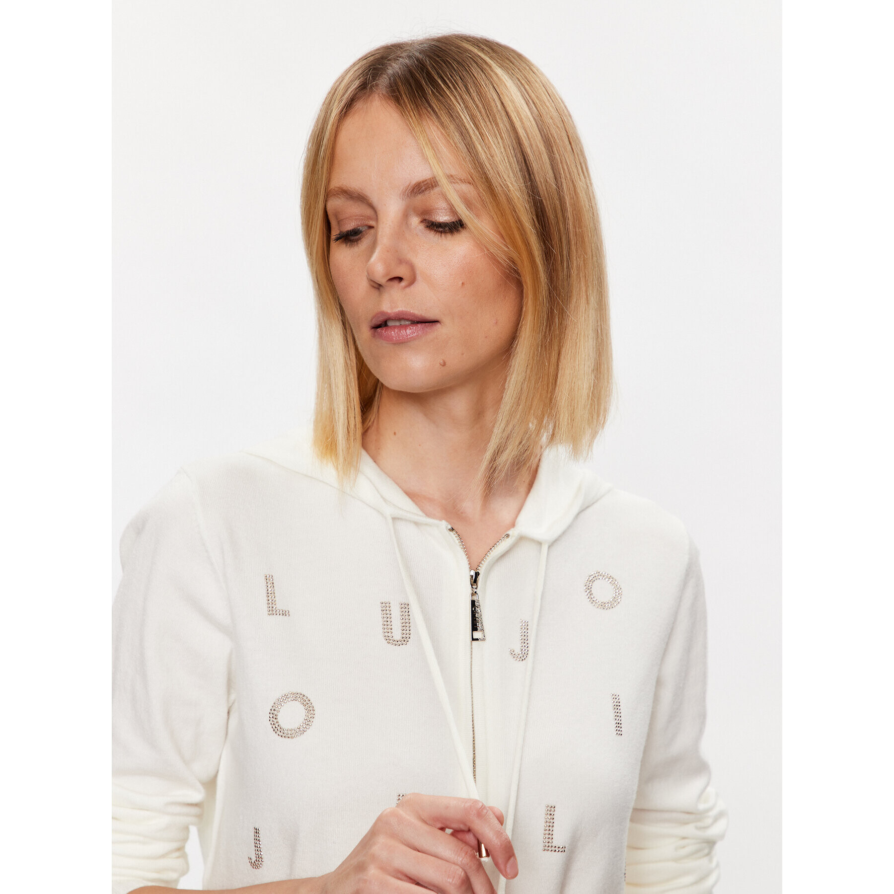 Liu Jo Sport Кардиган TA3052 MS005 Екрю Regular Fit - Pepit.bg