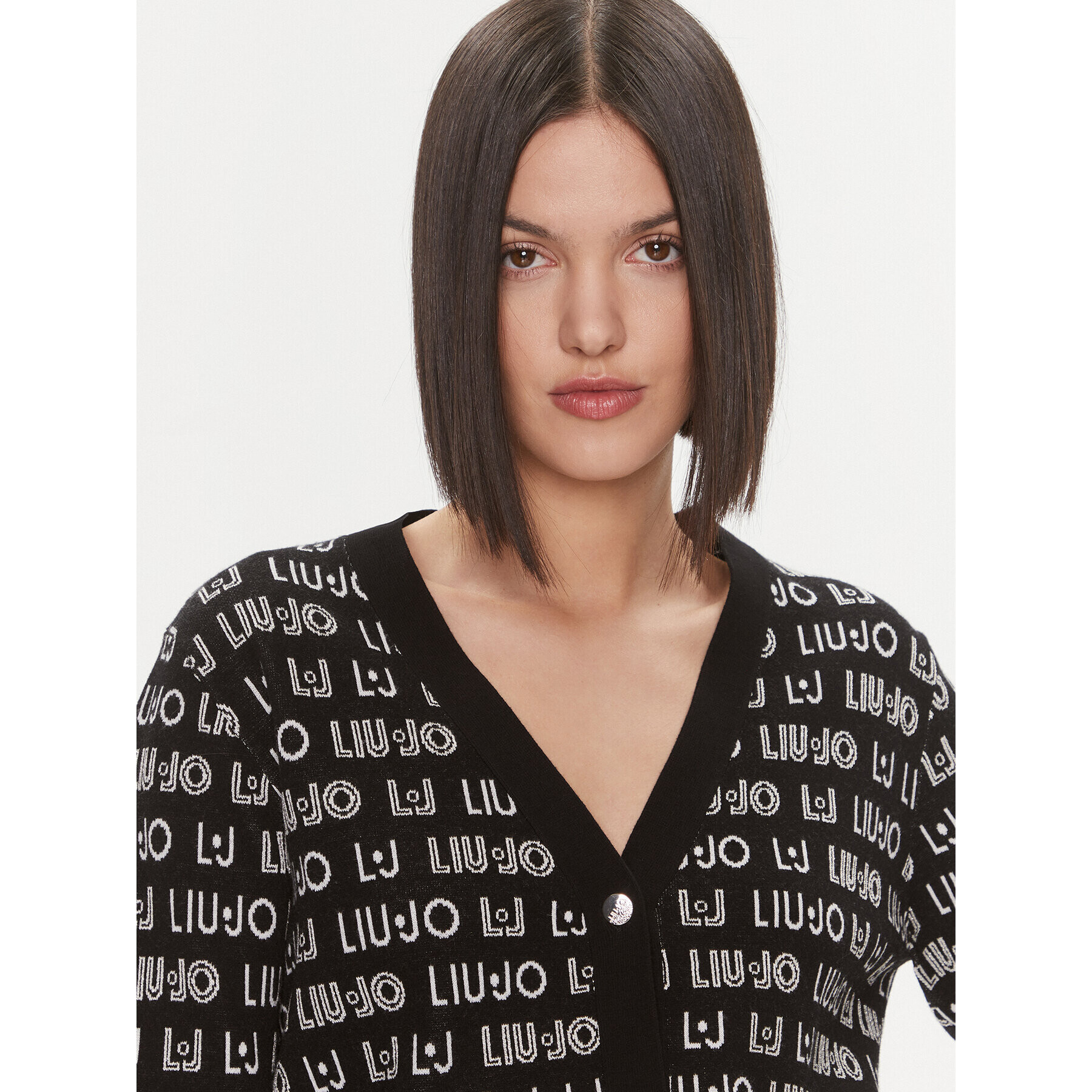 Liu Jo Sport Кардиган TF3211 MA63L Черен Regular Fit - Pepit.bg