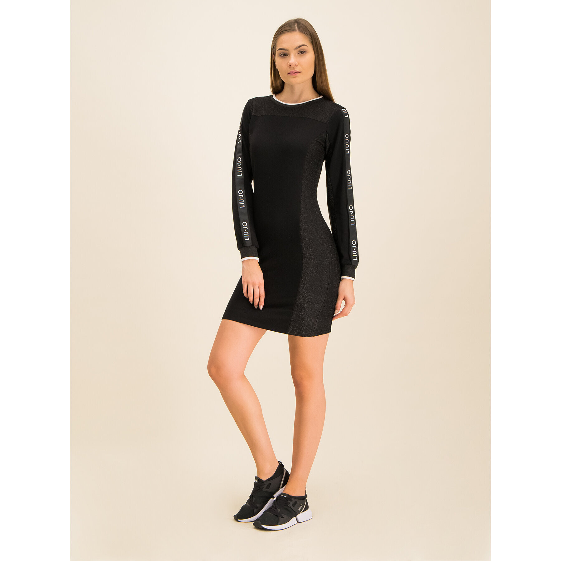 Liu Jo Sport Плетена рокля T69044 F0576 Черен Slim Fit - Pepit.bg