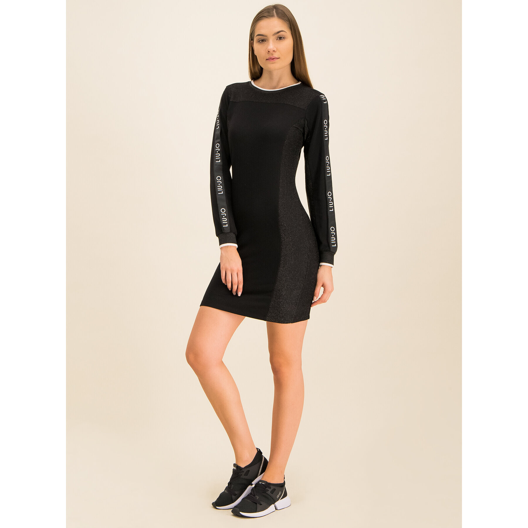 Liu Jo Sport Плетена рокля T69044 F0576 Черен Slim Fit - Pepit.bg