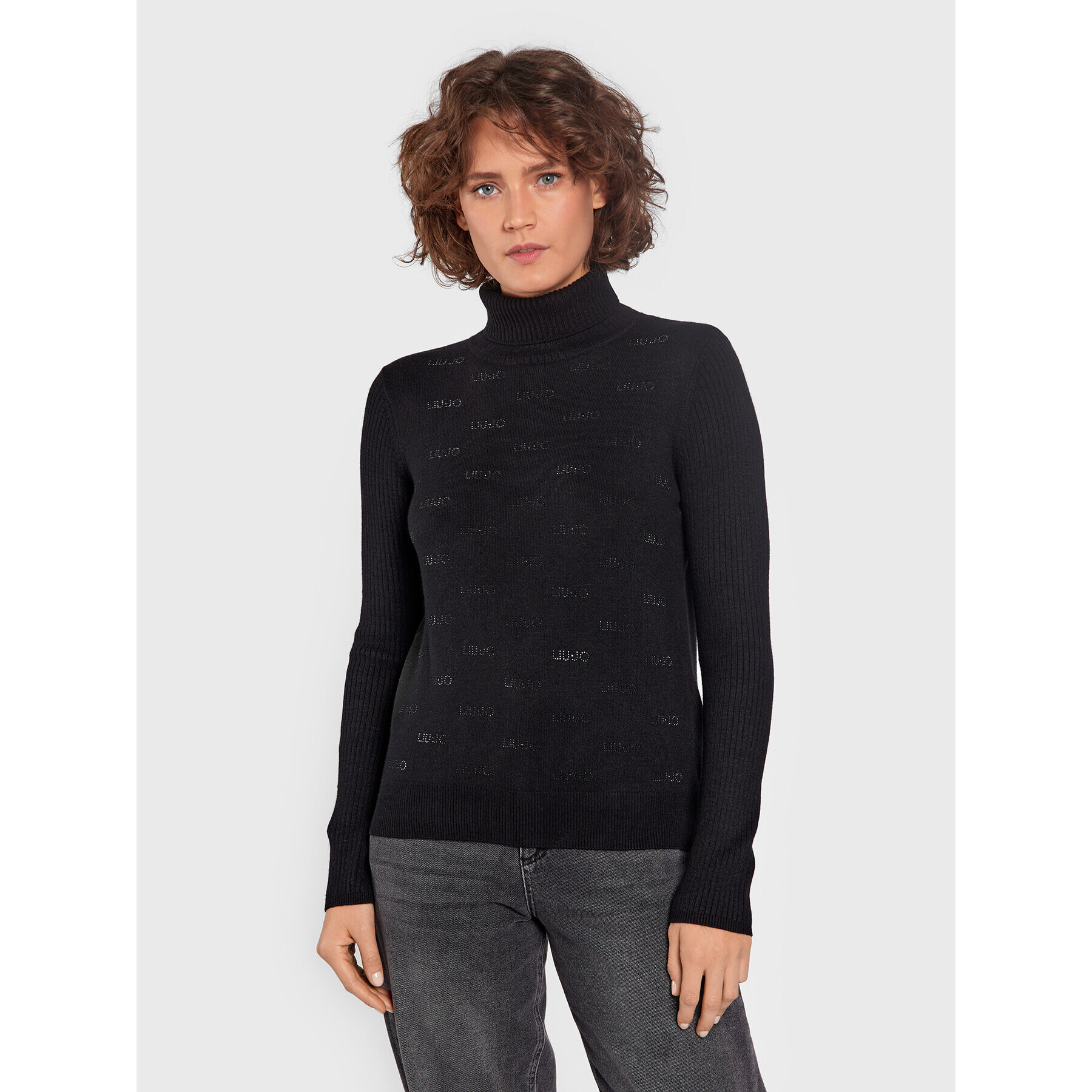 Liu Jo Sport Поло TF2107 MA63M Черен Regular Fit - Pepit.bg