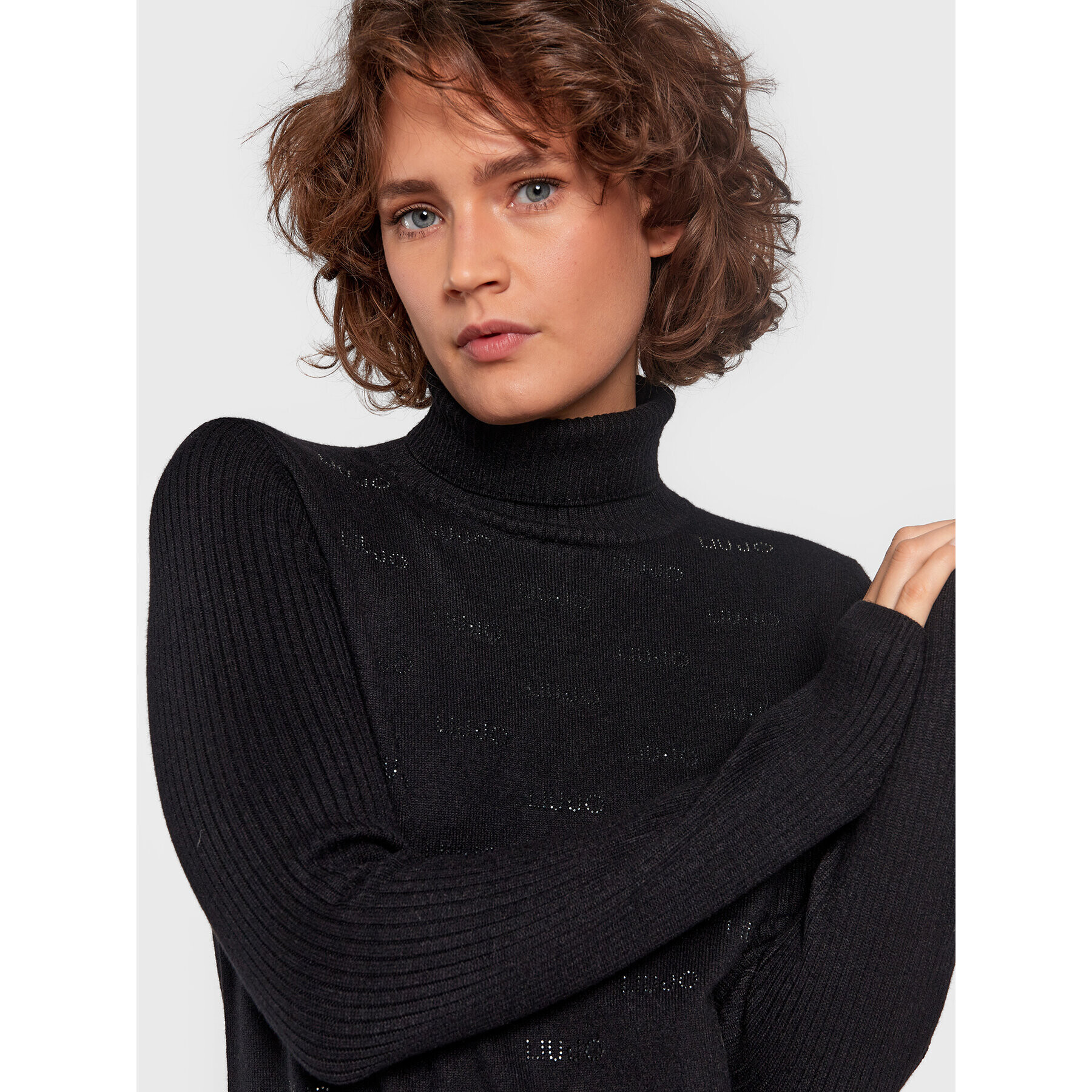 Liu Jo Sport Поло TF2107 MA63M Черен Regular Fit - Pepit.bg