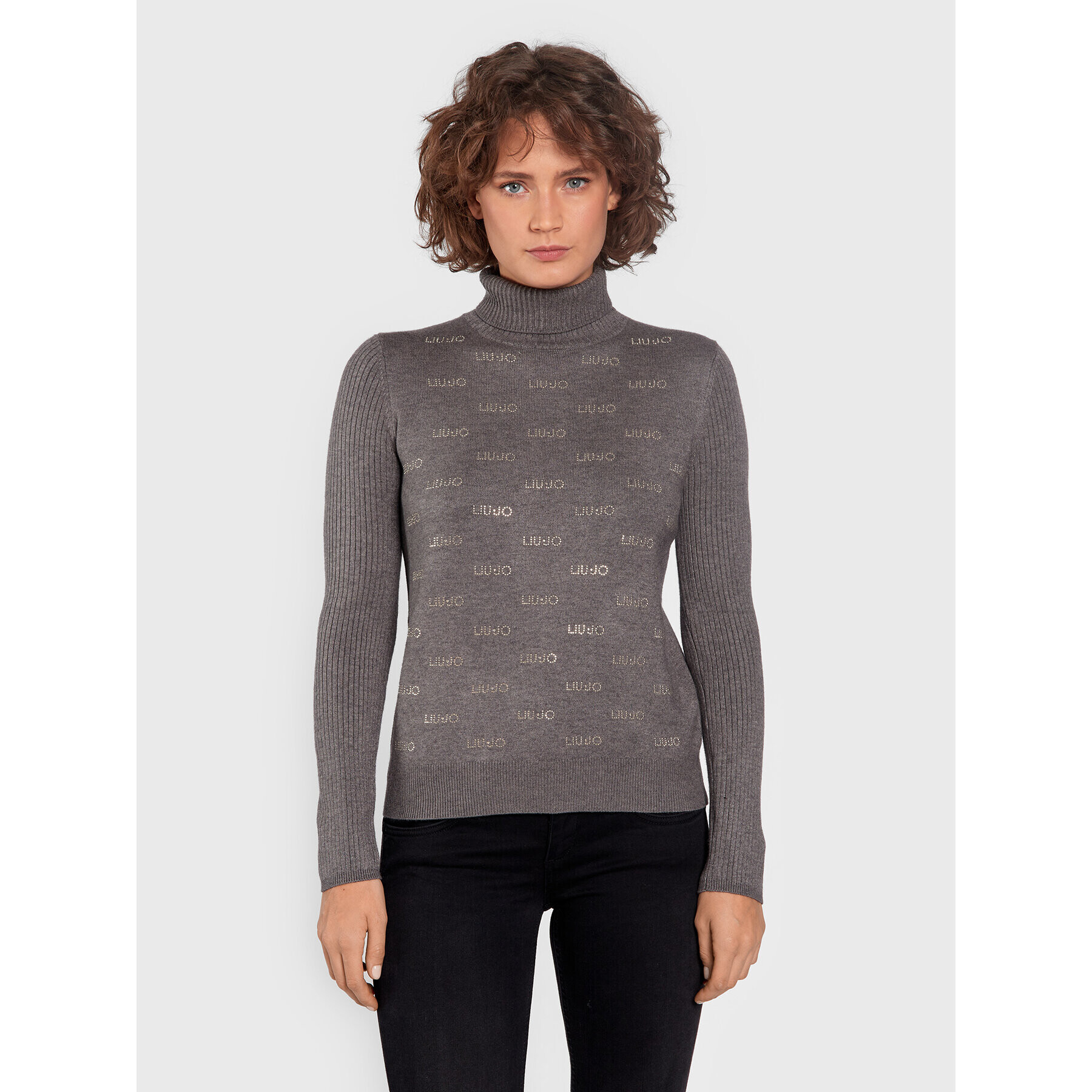 Liu Jo Sport Поло TF2107 MA63M Сив Regular Fit - Pepit.bg