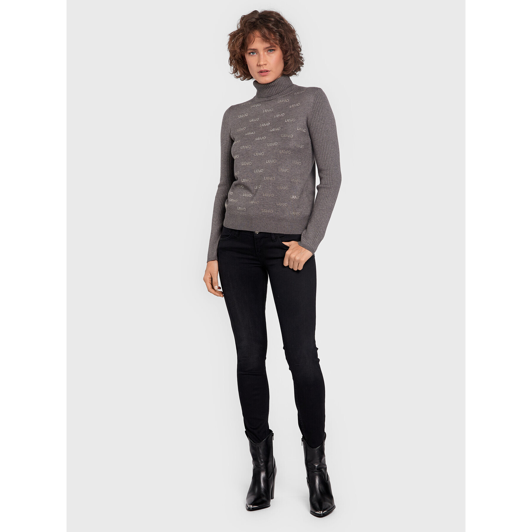 Liu Jo Sport Поло TF2107 MA63M Сив Regular Fit - Pepit.bg