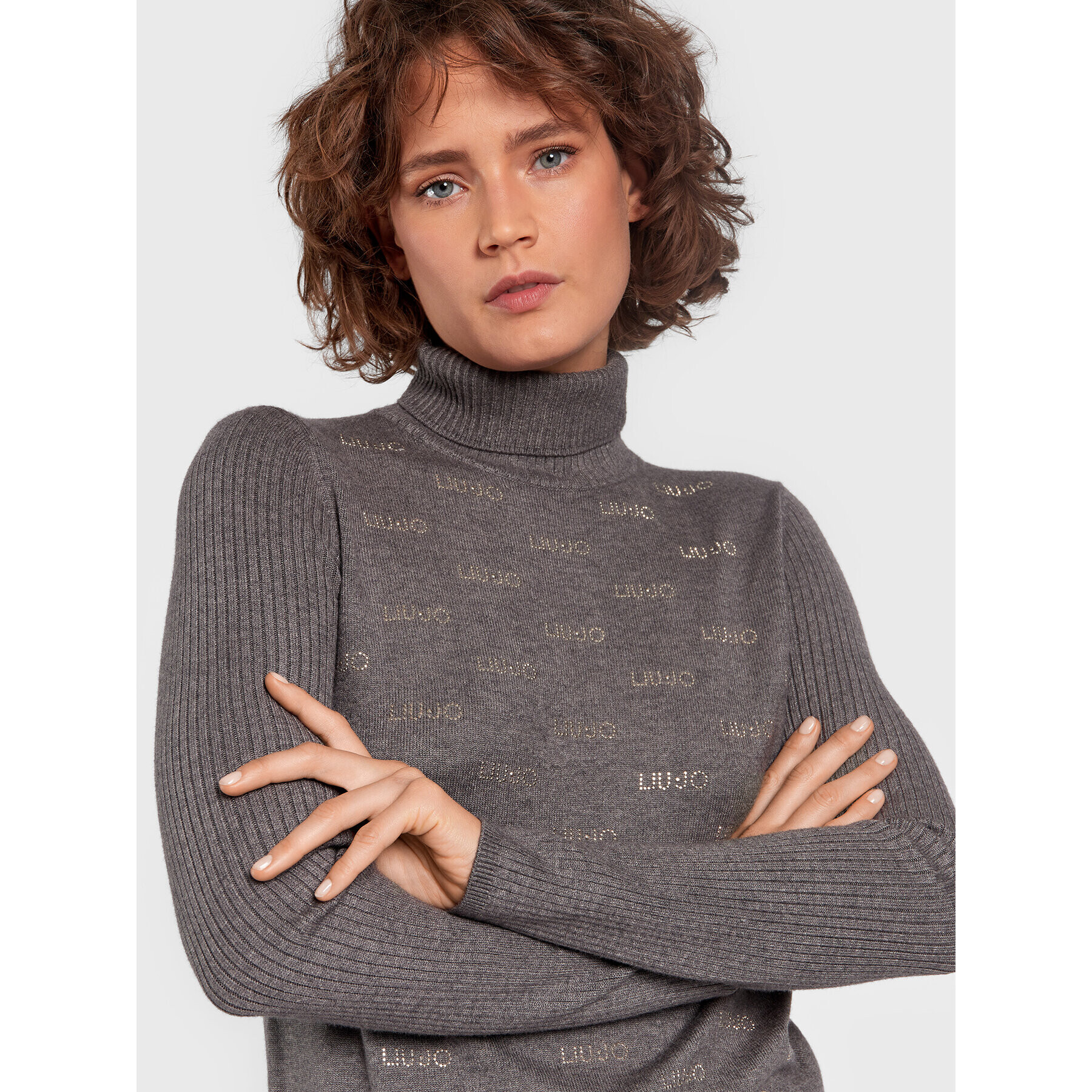 Liu Jo Sport Поло TF2107 MA63M Сив Regular Fit - Pepit.bg