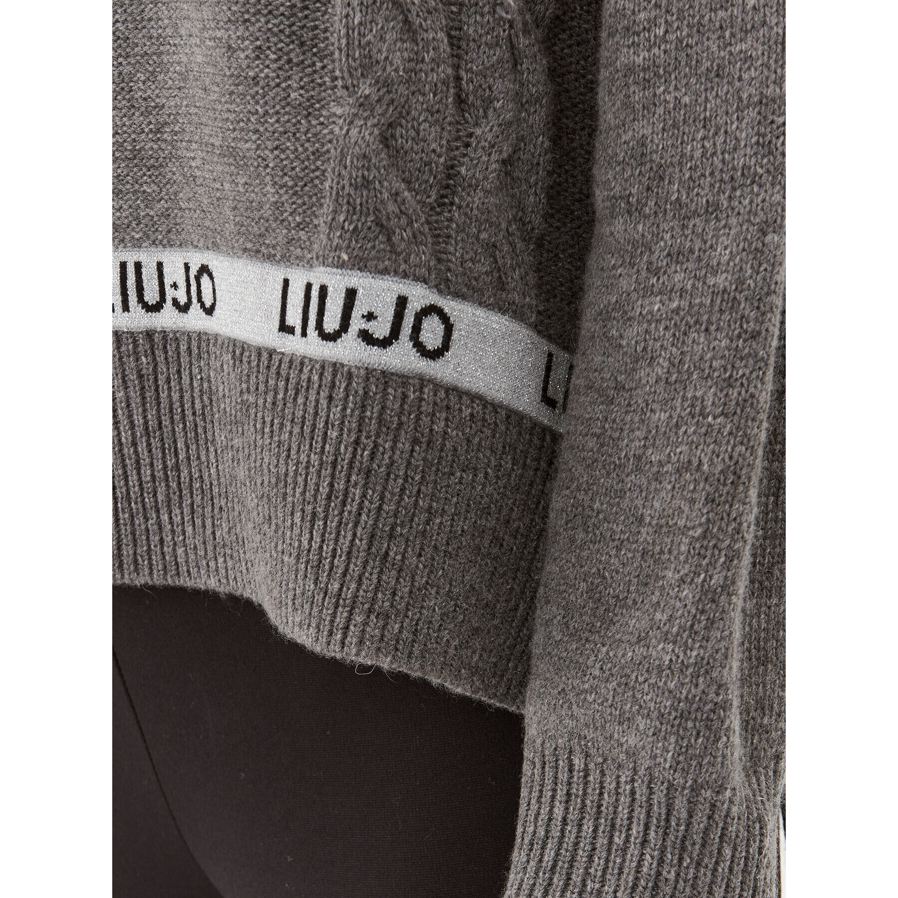 Liu Jo Sport Поло TF3051 MA55L Сив Relaxed Fit - Pepit.bg