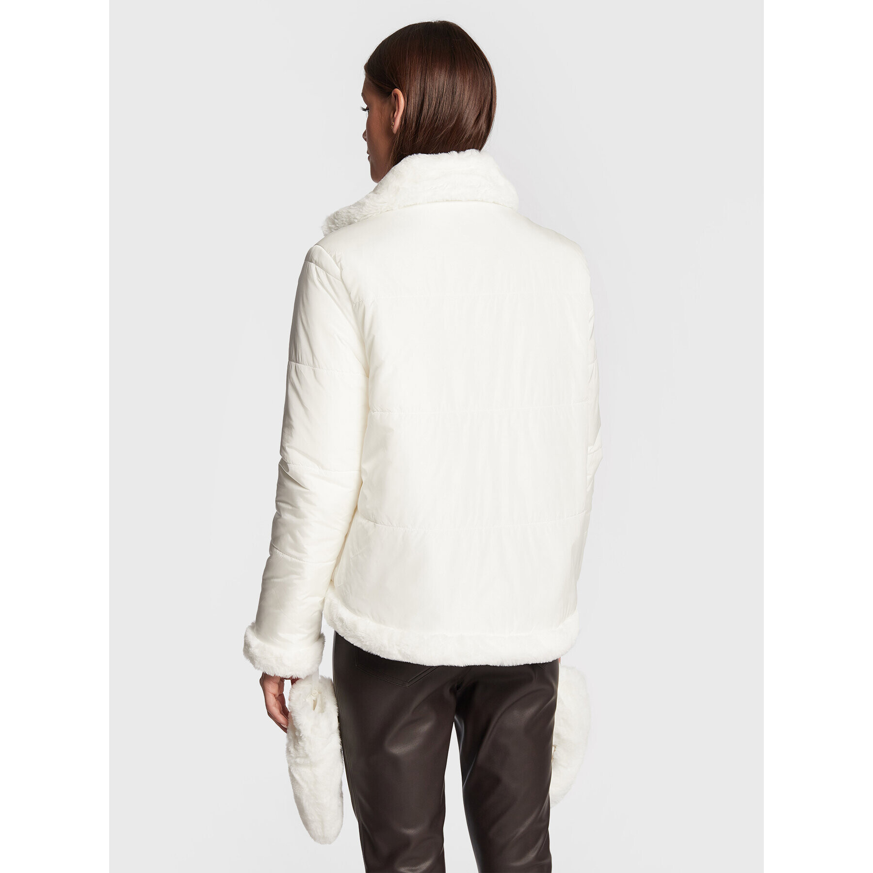 Liu Jo Sport Преходно яке TF2172 E0696 Бял Relaxed Fit - Pepit.bg