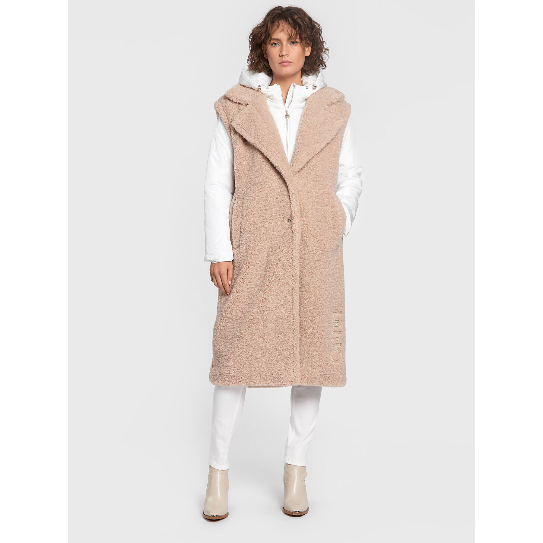 Liu Jo Sport Пухено яке TF2193 E0789 Бял Regular Fit - Pepit.bg
