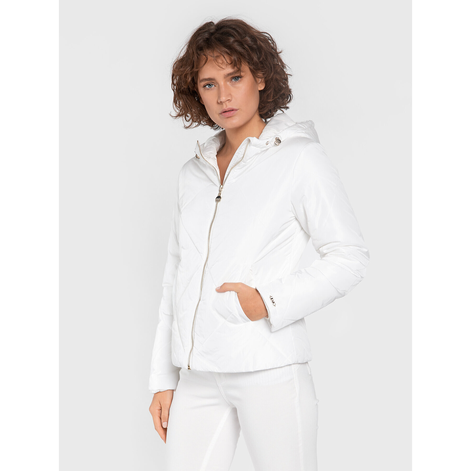 Liu Jo Sport Пухено яке TF2193 E0789 Бял Regular Fit - Pepit.bg
