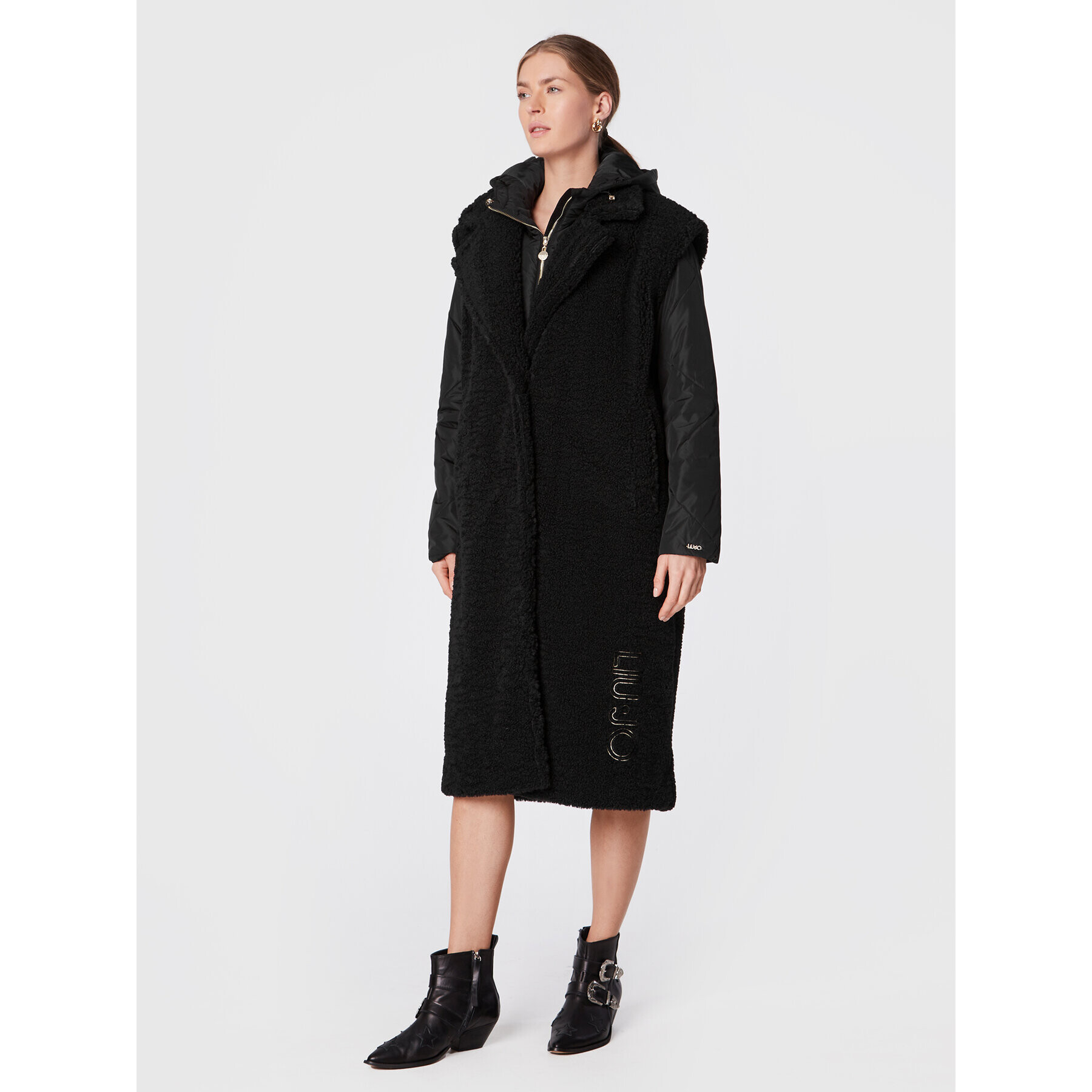 Liu Jo Sport Пухено яке TF2193 E0789 Черен Regular Fit - Pepit.bg