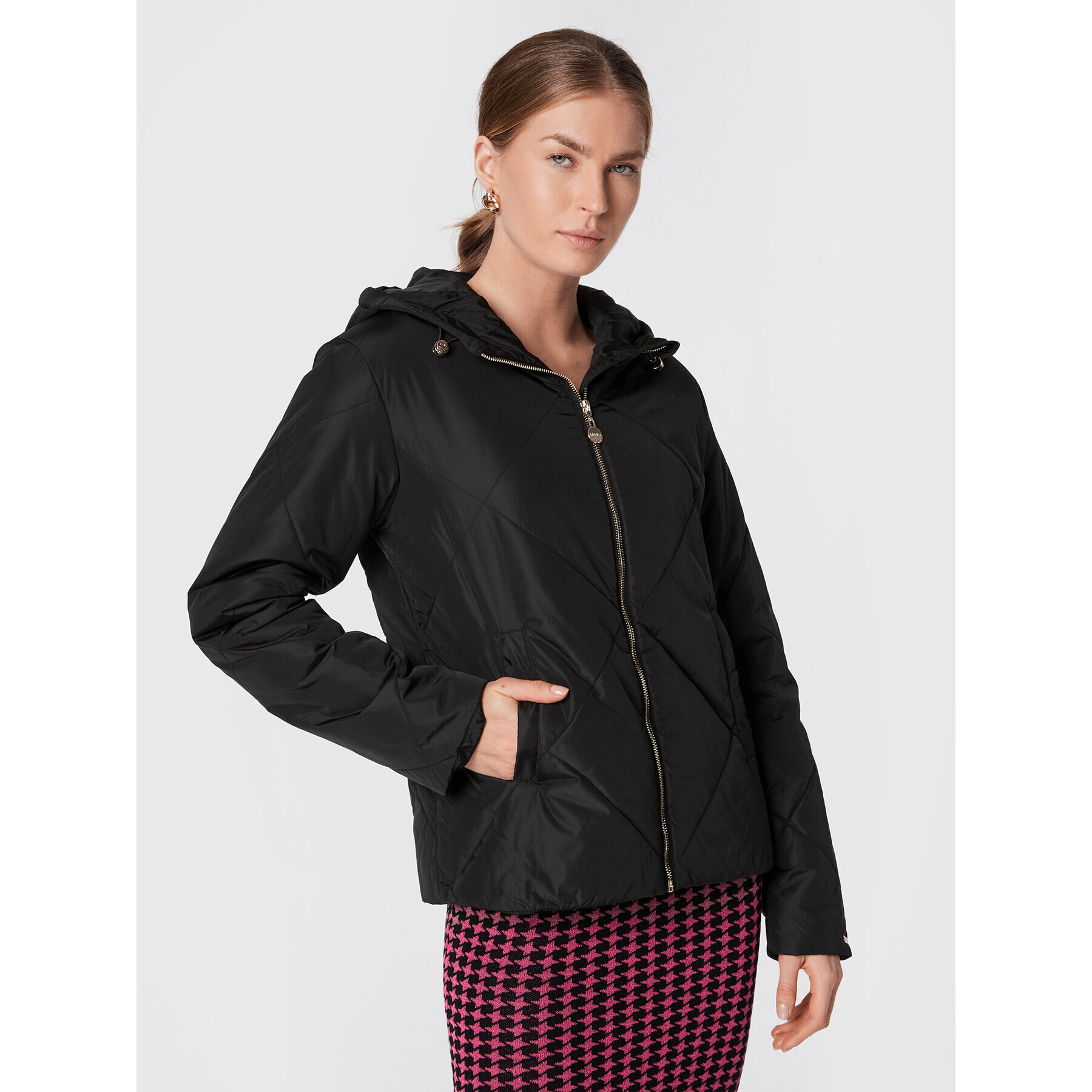 Liu Jo Sport Пухено яке TF2193 E0789 Черен Regular Fit - Pepit.bg