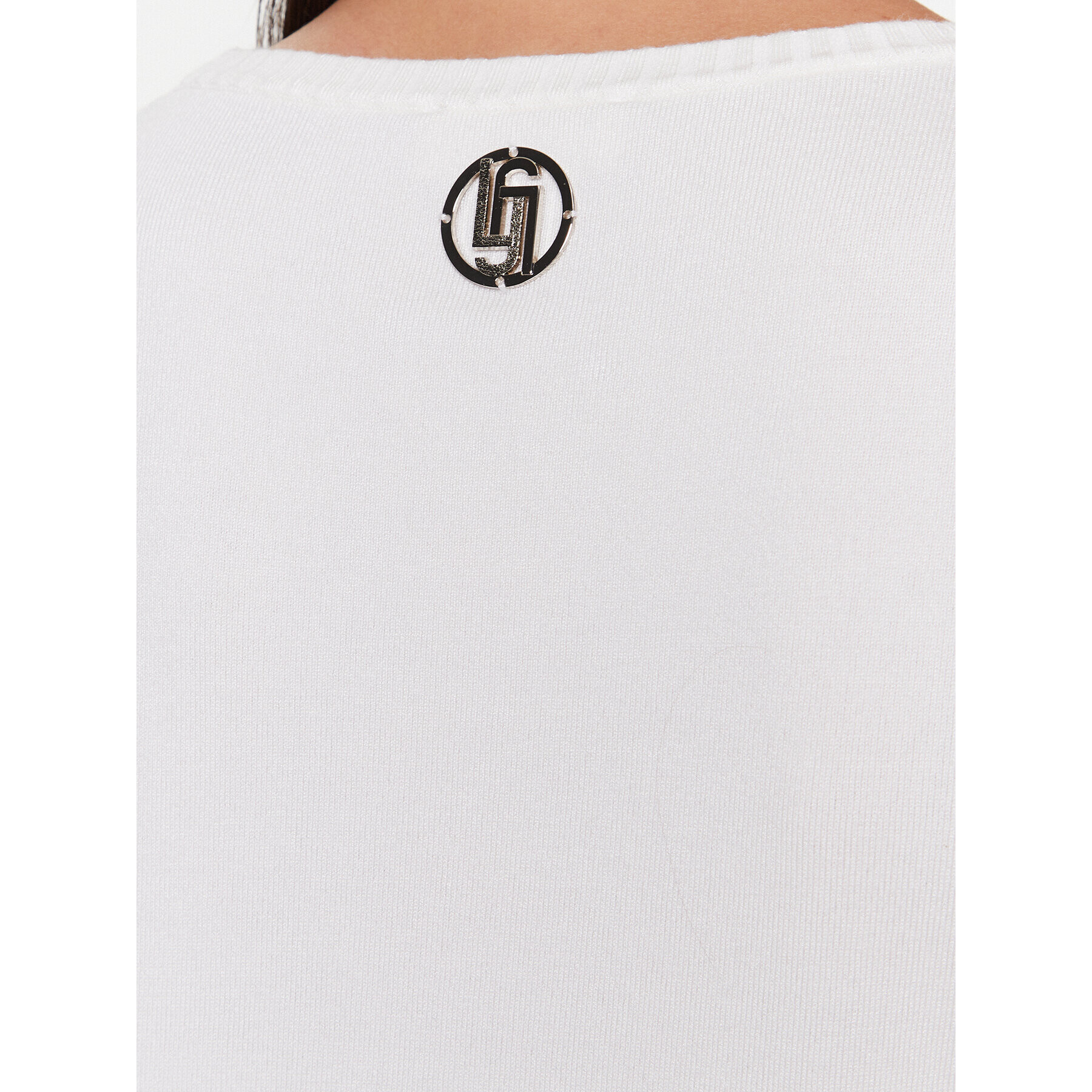 Liu Jo Sport Пуловер TA3055 MS49I Бял Regular Fit - Pepit.bg