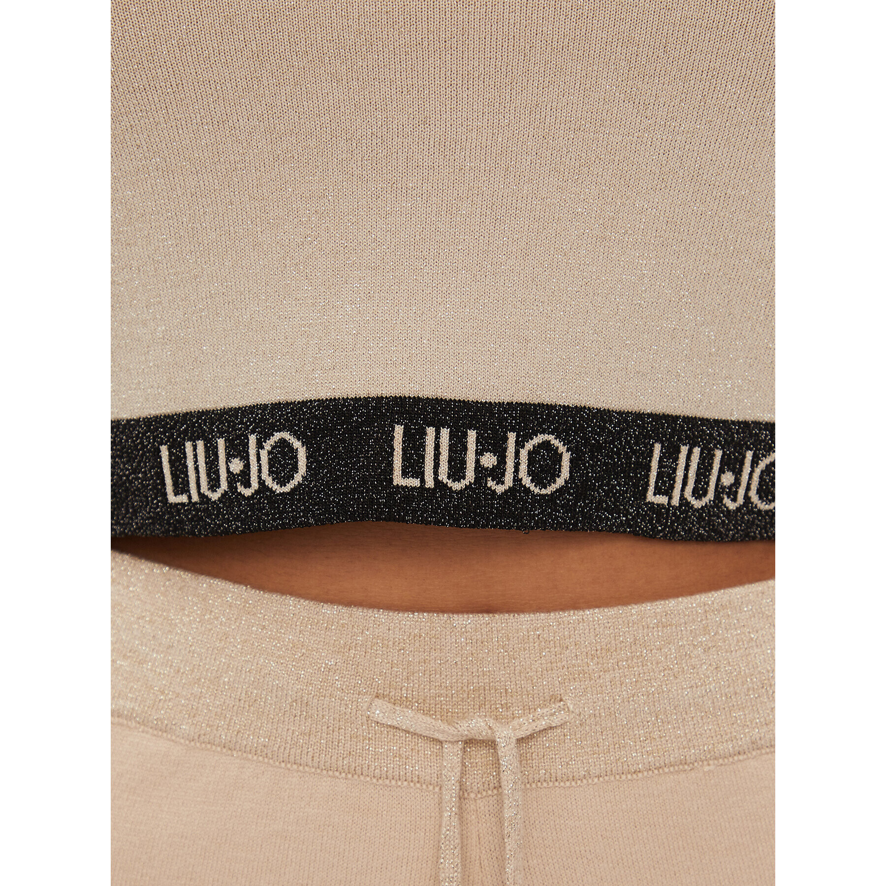 Liu Jo Sport Пуловер TA4008 MS014 Златист Slim Fit - Pepit.bg