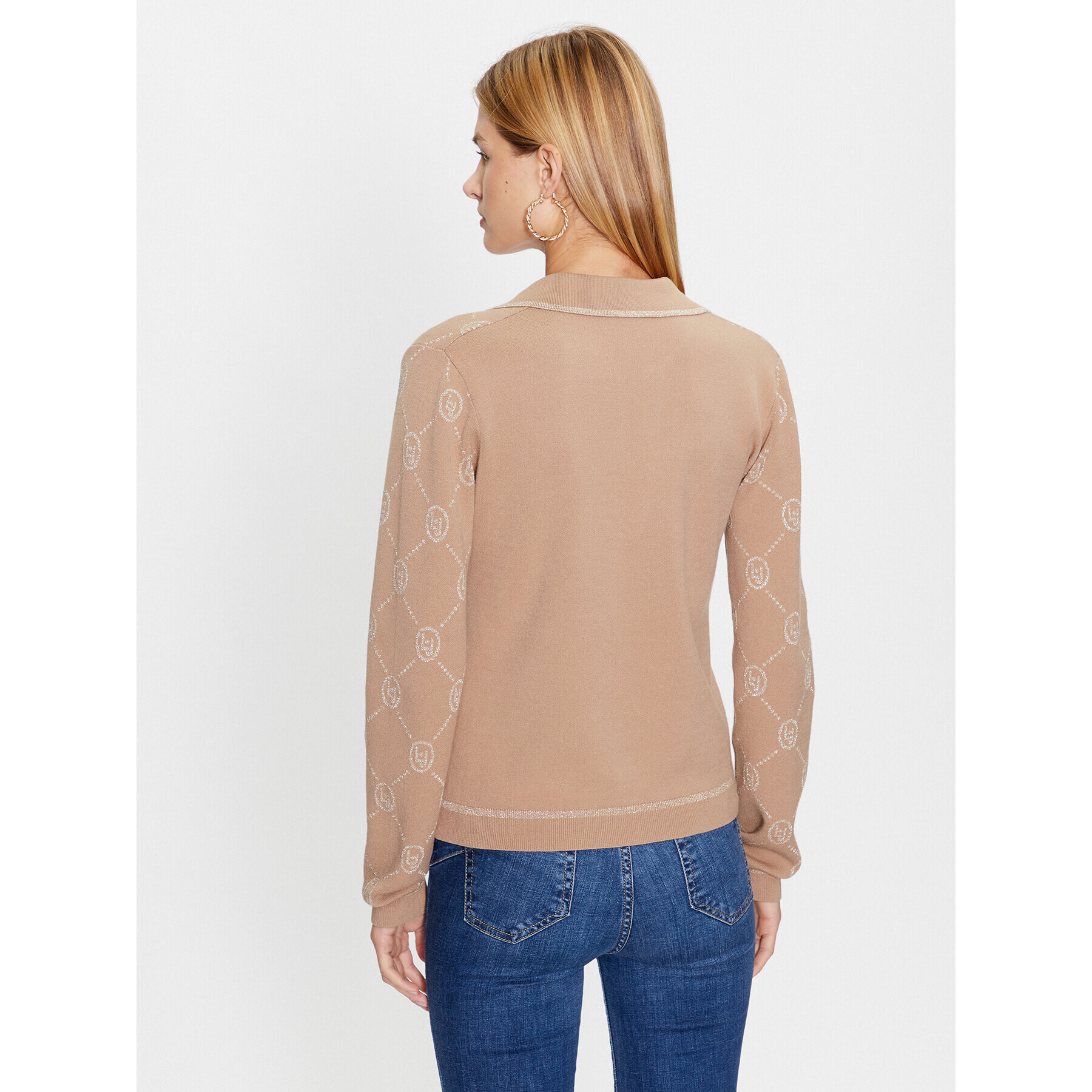 Liu Jo Sport Пуловер TF3196 MA63L Бежов Regular Fit - Pepit.bg